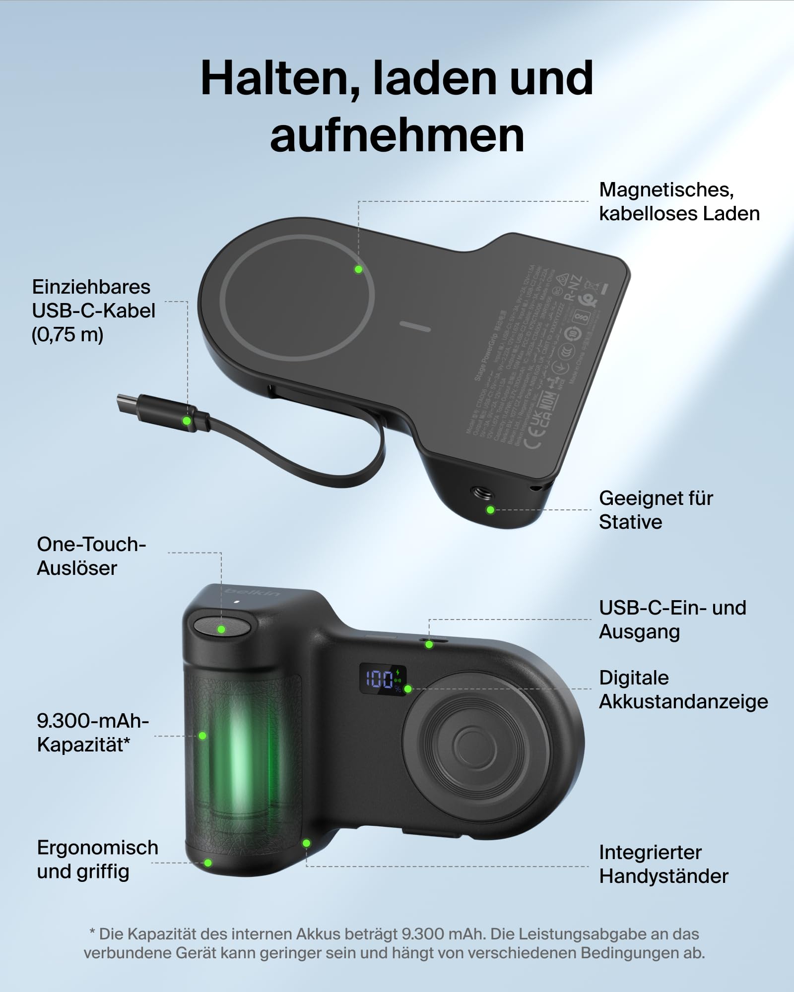 belkin-stage-powergrip-9300mah-kamerahalter-mit-powerbank-und-stativgewinde image 3