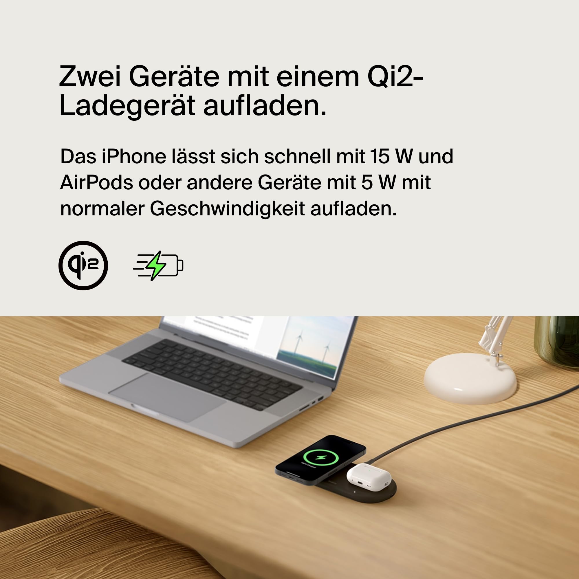 belkin-boostcharge-pro-2-in-1-kabellose-ladestation-mit-qi2-15w-magsafe-kompatib image 2