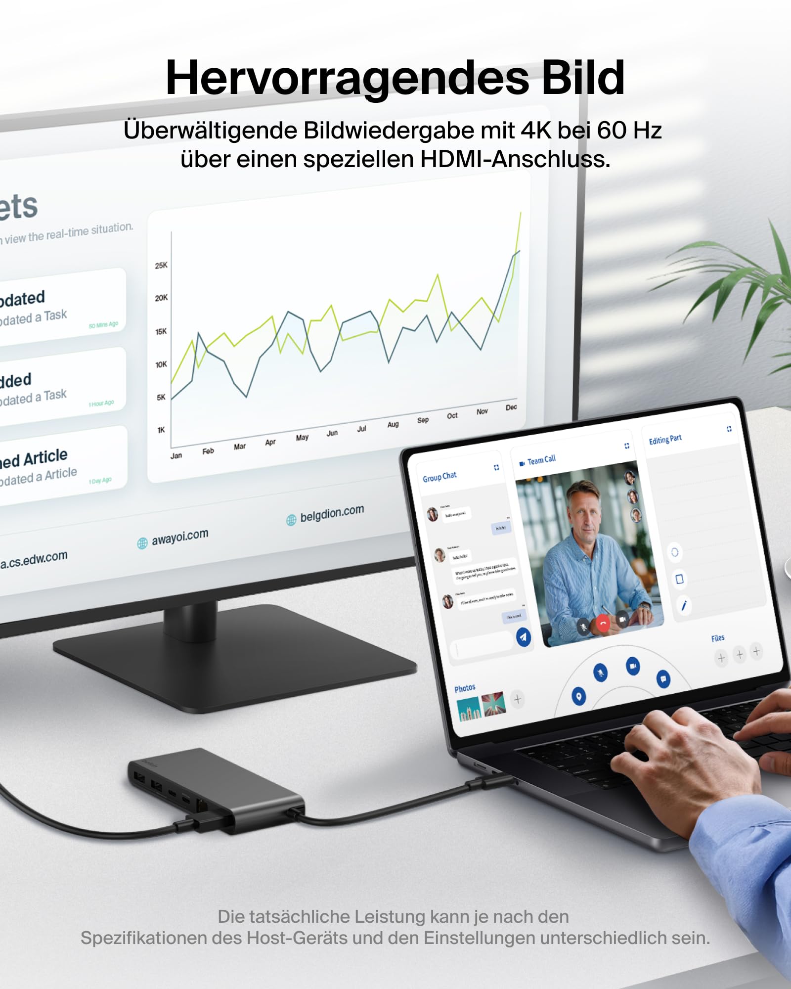 belkin-connect-8-in-1-usb-c-hub-4k-60hz-100w-pd-10gbps-2-5g-ethernet-grau image 5