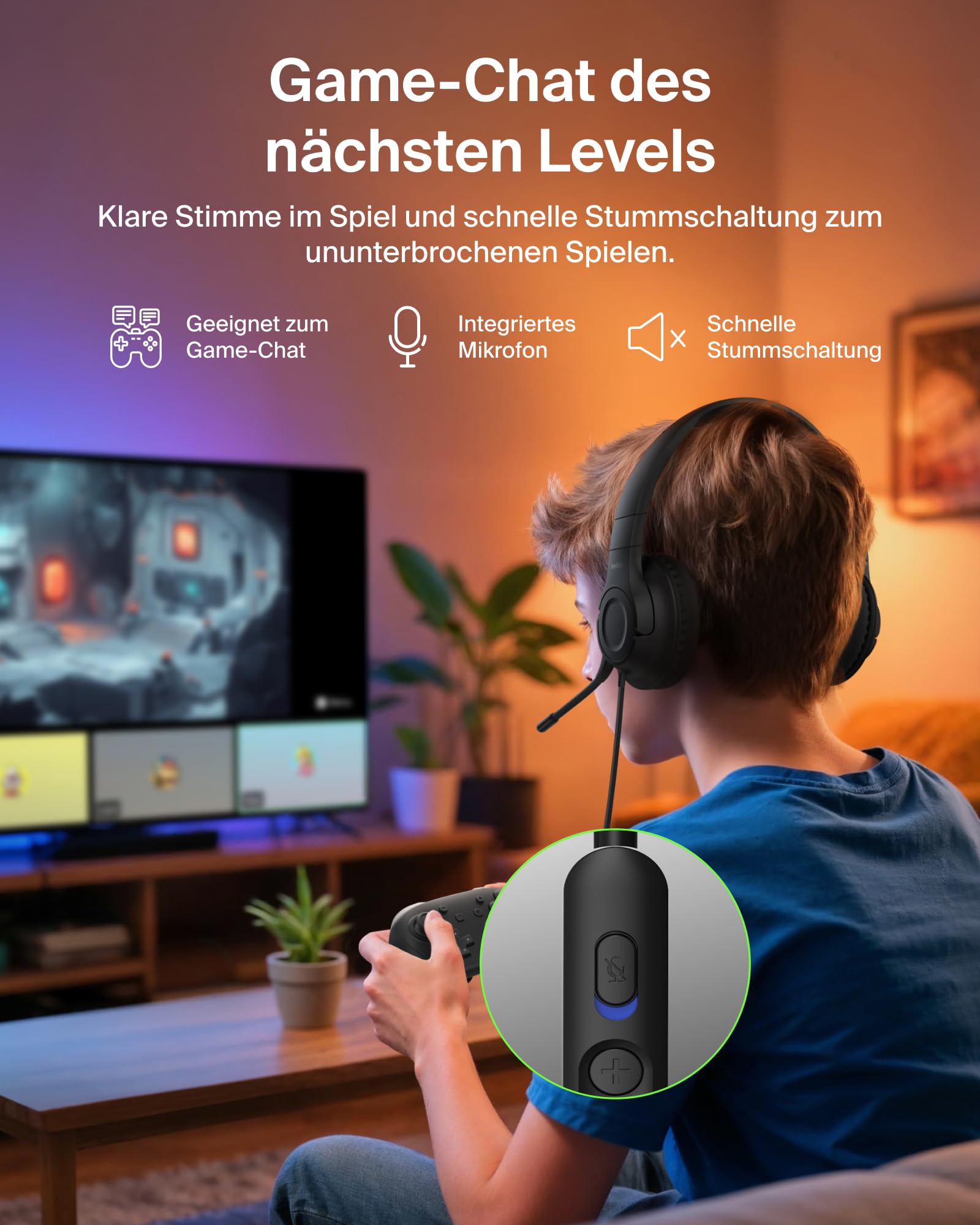 belkin-gaming-inspire-kinderkopfh-rer-mit-kabel-und-usb-c-dongle-schwarz image 5