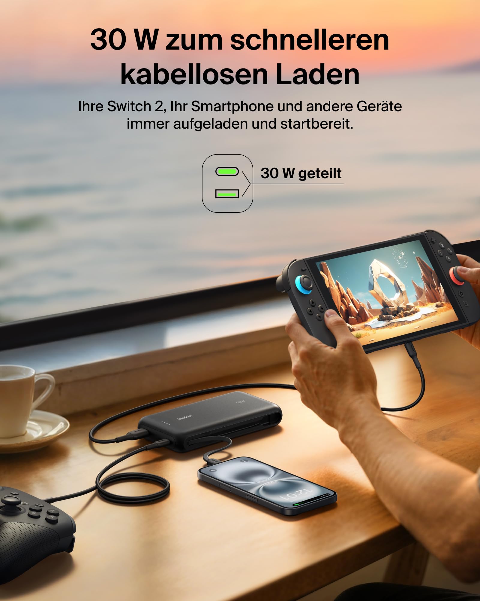 belkin-gaming-powerbank-20000mah-30w-powerbank-mit-integriertem-usb-c-kabel-schw image 3