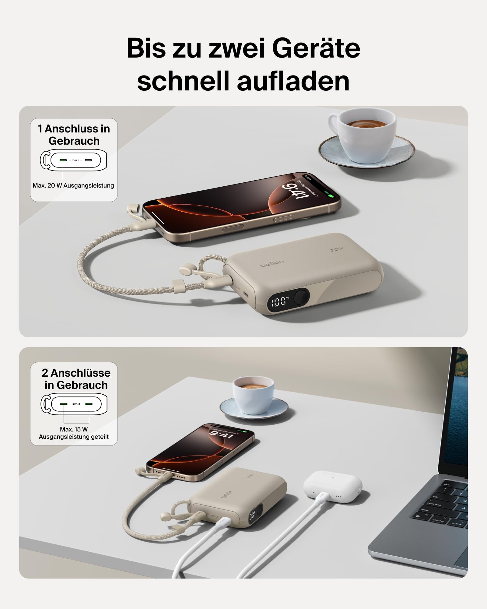 belkin-boostcharge-power-bank-10000-mah-20w-2x-usb-c-digitalanzeige-sand image 2
