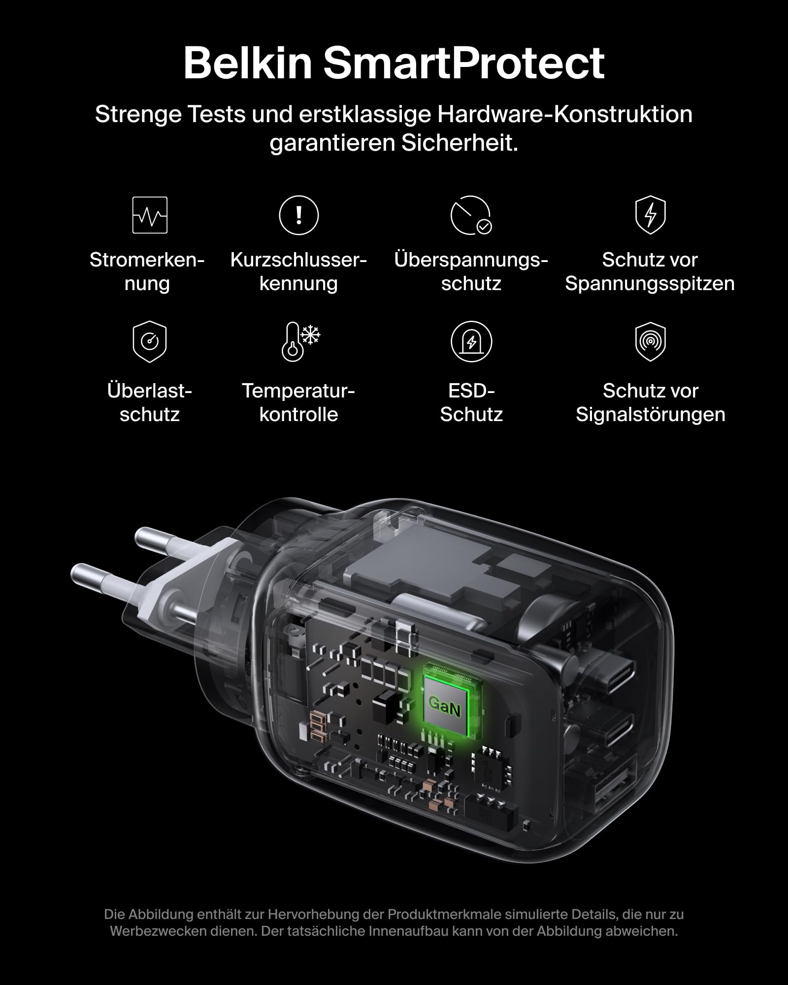 belkin-100w-gan-usb-c-ladeger-t-mit-3-ports-2x-usb-c-1x-usb-a-inkl-reisesteckern image 7