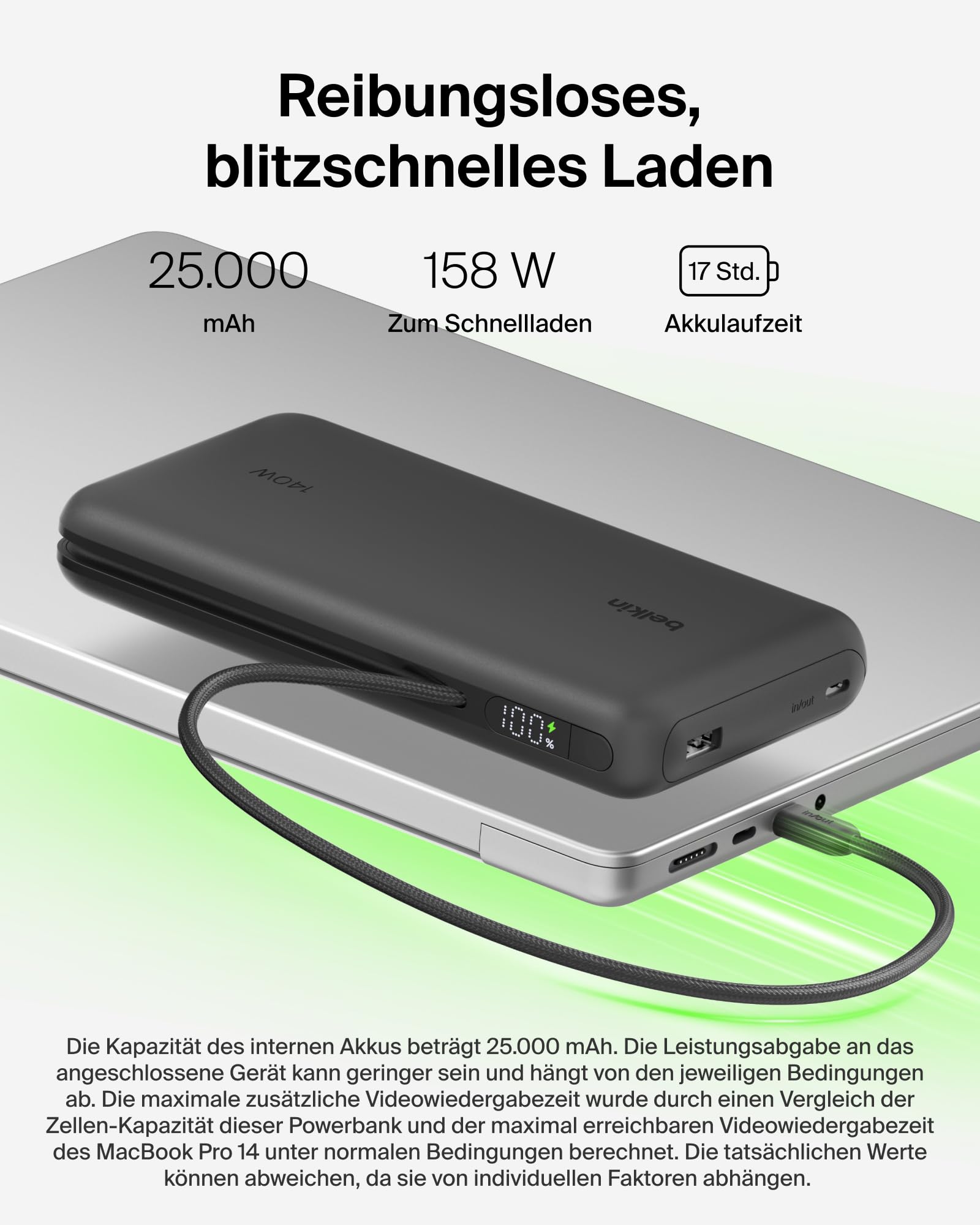 belkin-ultracharge-pro-25000mah-power-bank-laptop-schnellladen-schwarz image 2