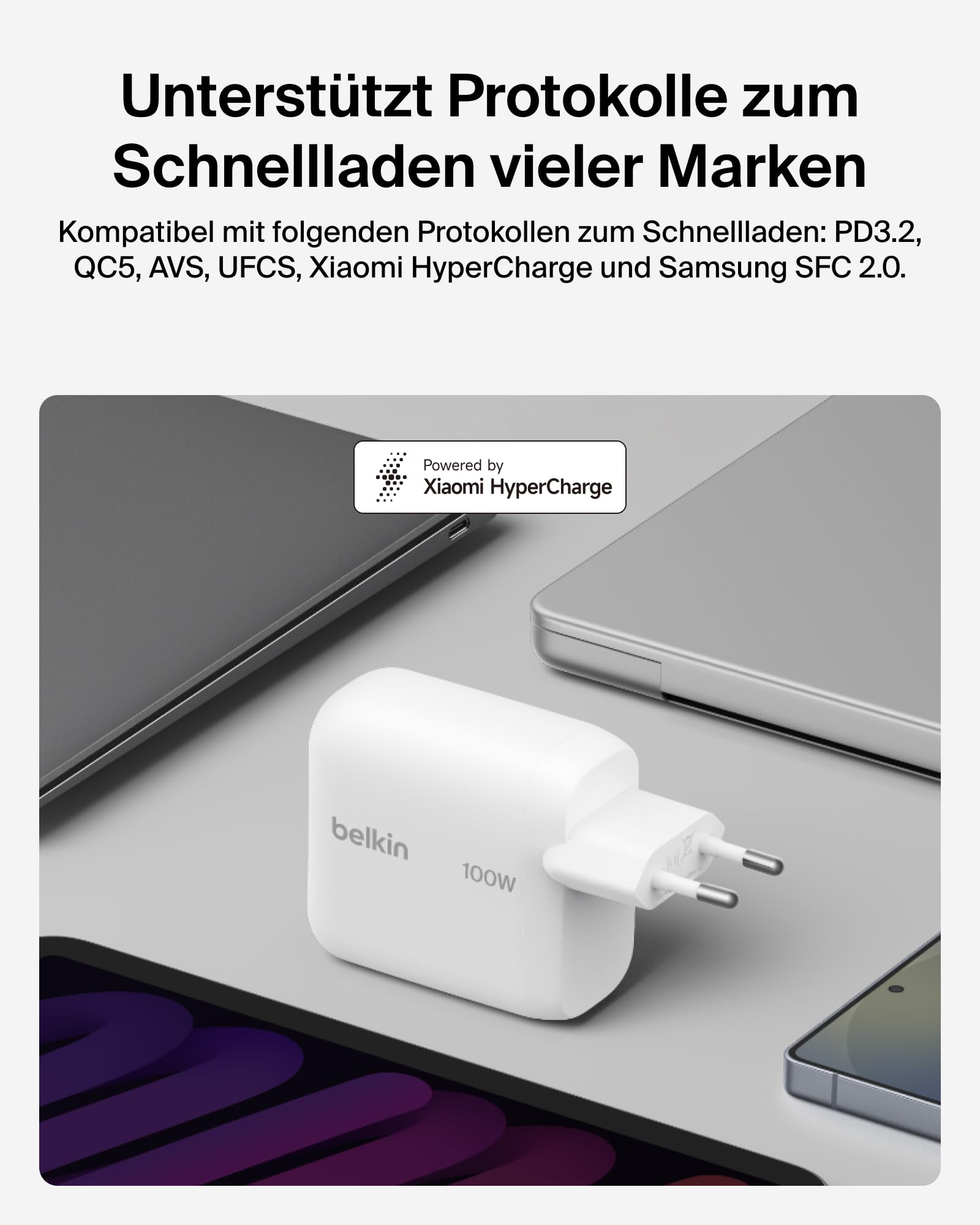 belkin-boostcharge-100w-gan-usb-c-ladeger-t-mit-1-5-m-kabel-schnelllade-netzteil image 4