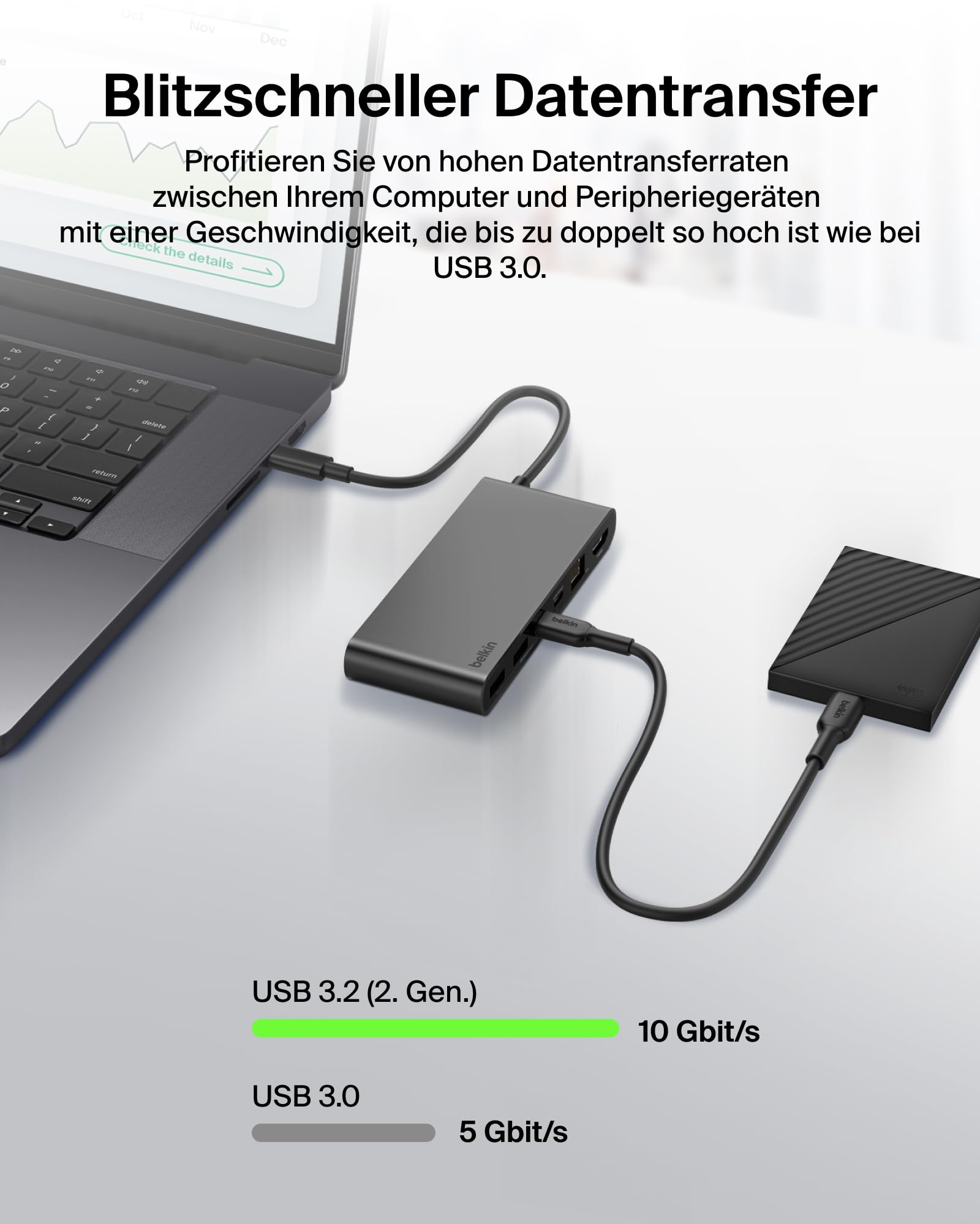 belkin-connect-8-in-1-usb-c-hub-4k-60hz-100w-pd-10gbps-2-5g-ethernet-grau image 6