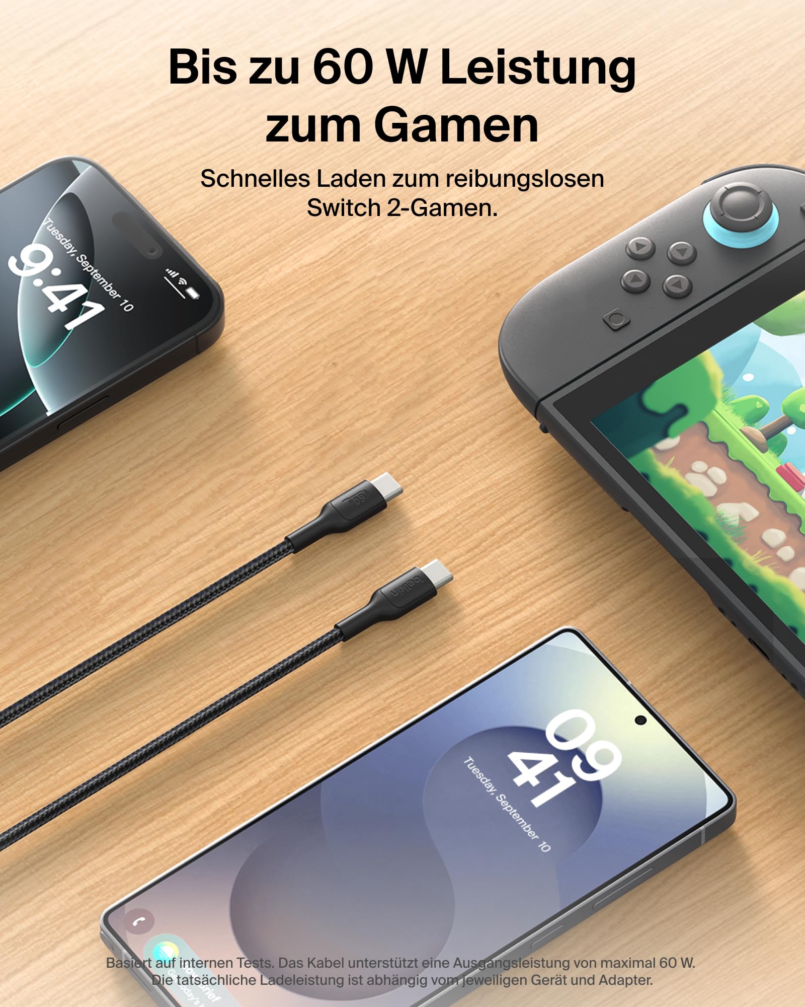 belkin-gaming-usb-c-auf-usb-c-kabel-60-w-2-m-f-r-nintendo-switch-2-iphone-16-ipa image 3