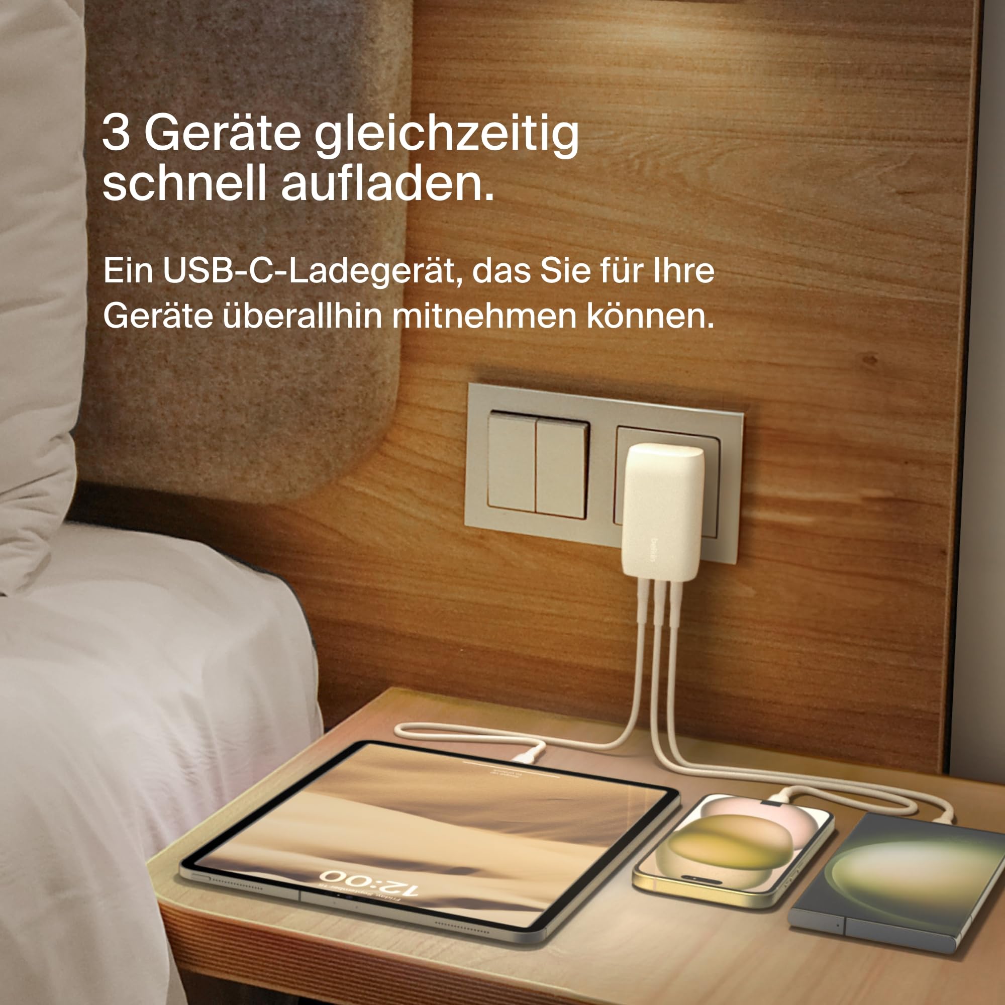 belkin-boostcharge-67w-usb-c-ladeger-t-mit-3-anschl-ssen-und-pps-wei image 2