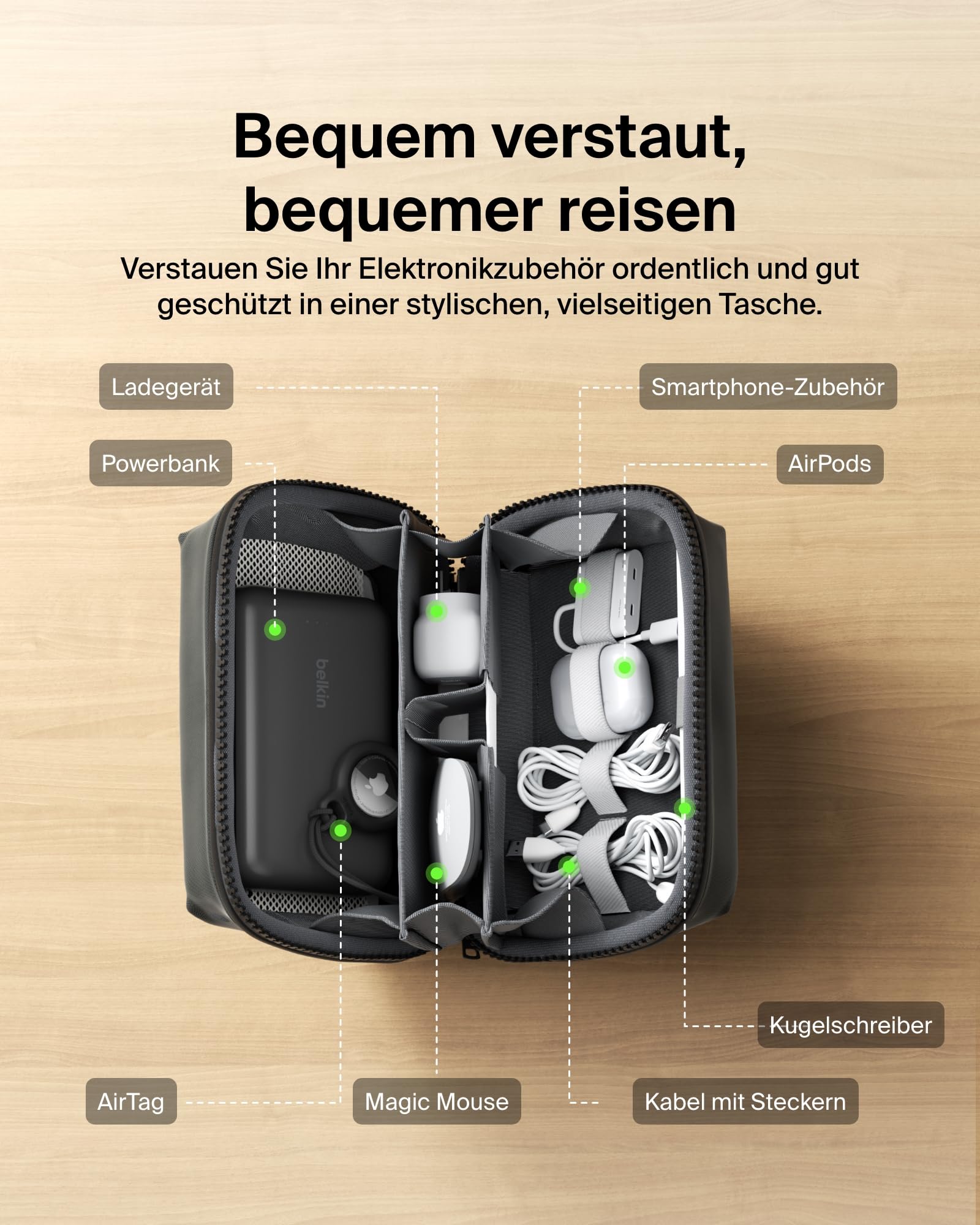 belkin-reise-organizer-f-r-elektronikzubeh-r-kompakte-tasche-f-r-iphone-powerban image 2