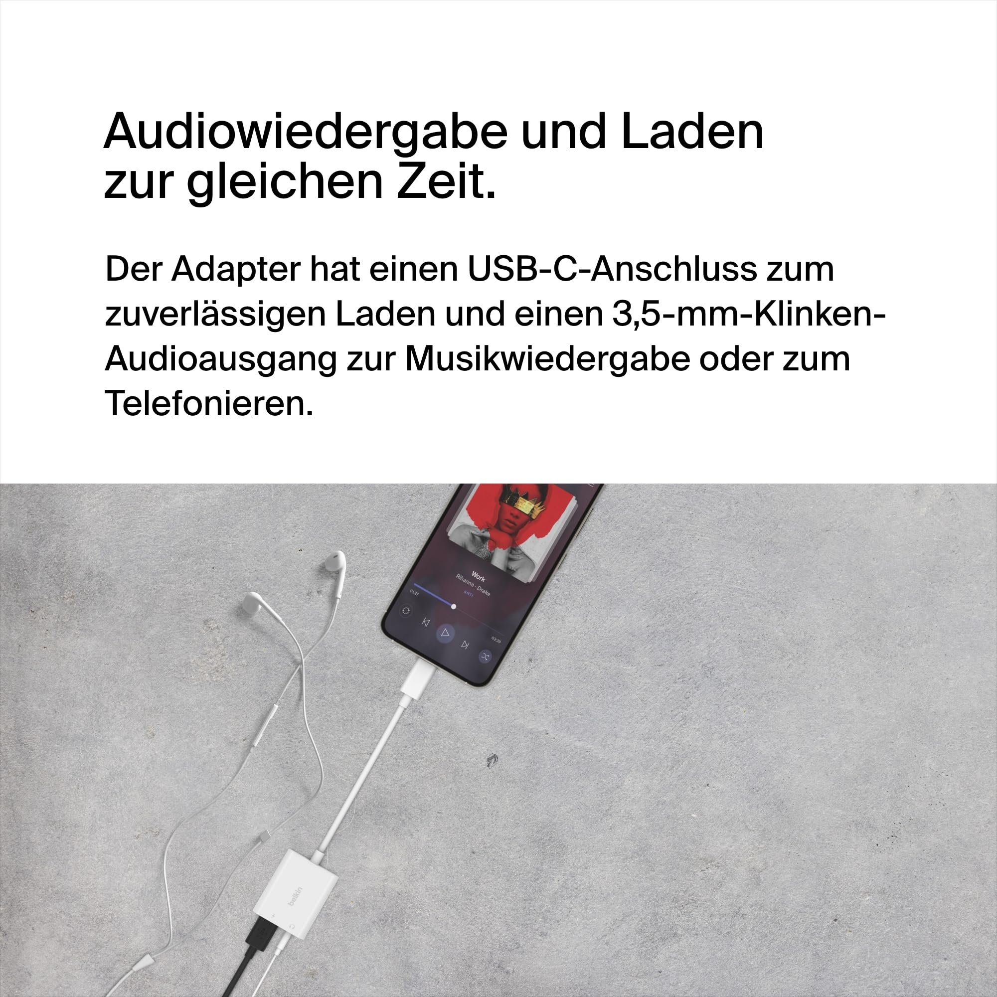 belkin-rockstar-3-5-mm-audio-usb-c-ladeadapter-60-w-power-delivery-wei image 2