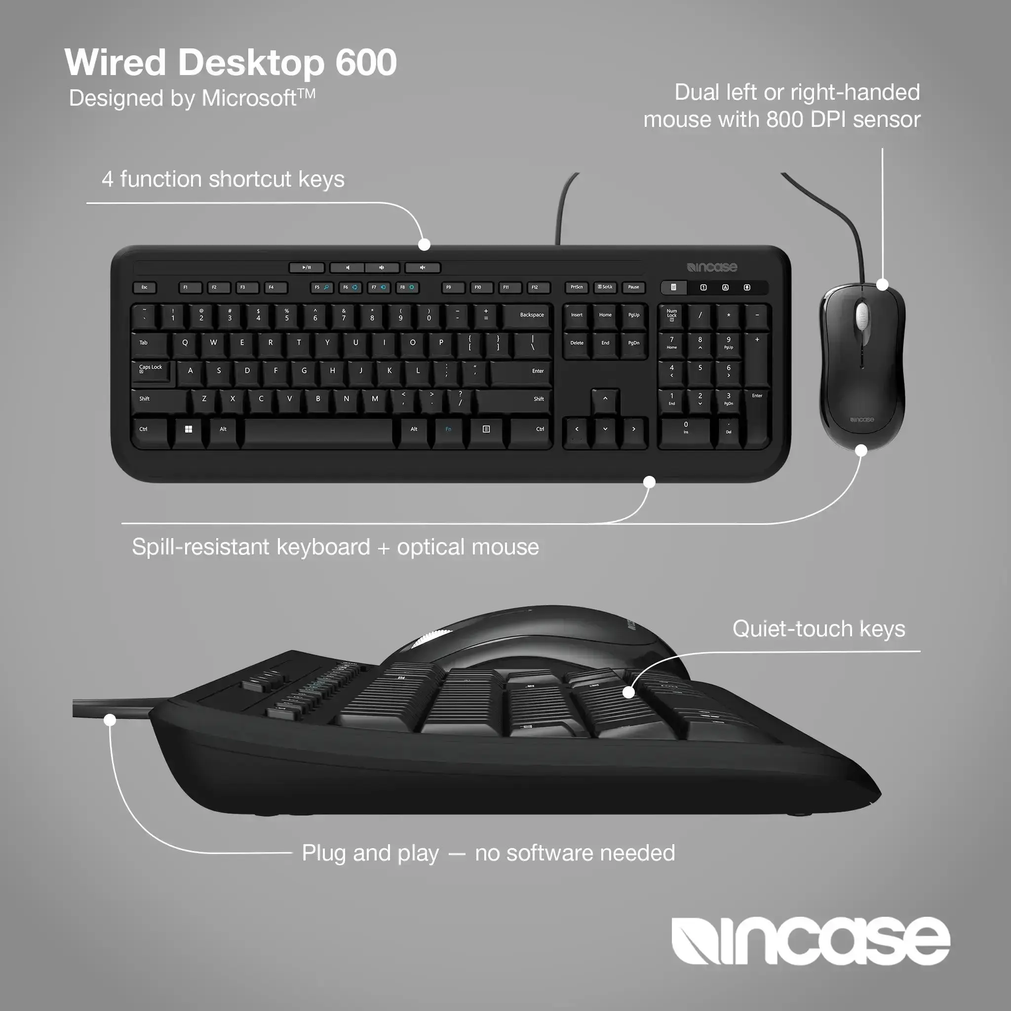 incase-wired-desktop-600-designed-by-microsoft-tastatur-maus-set image 3