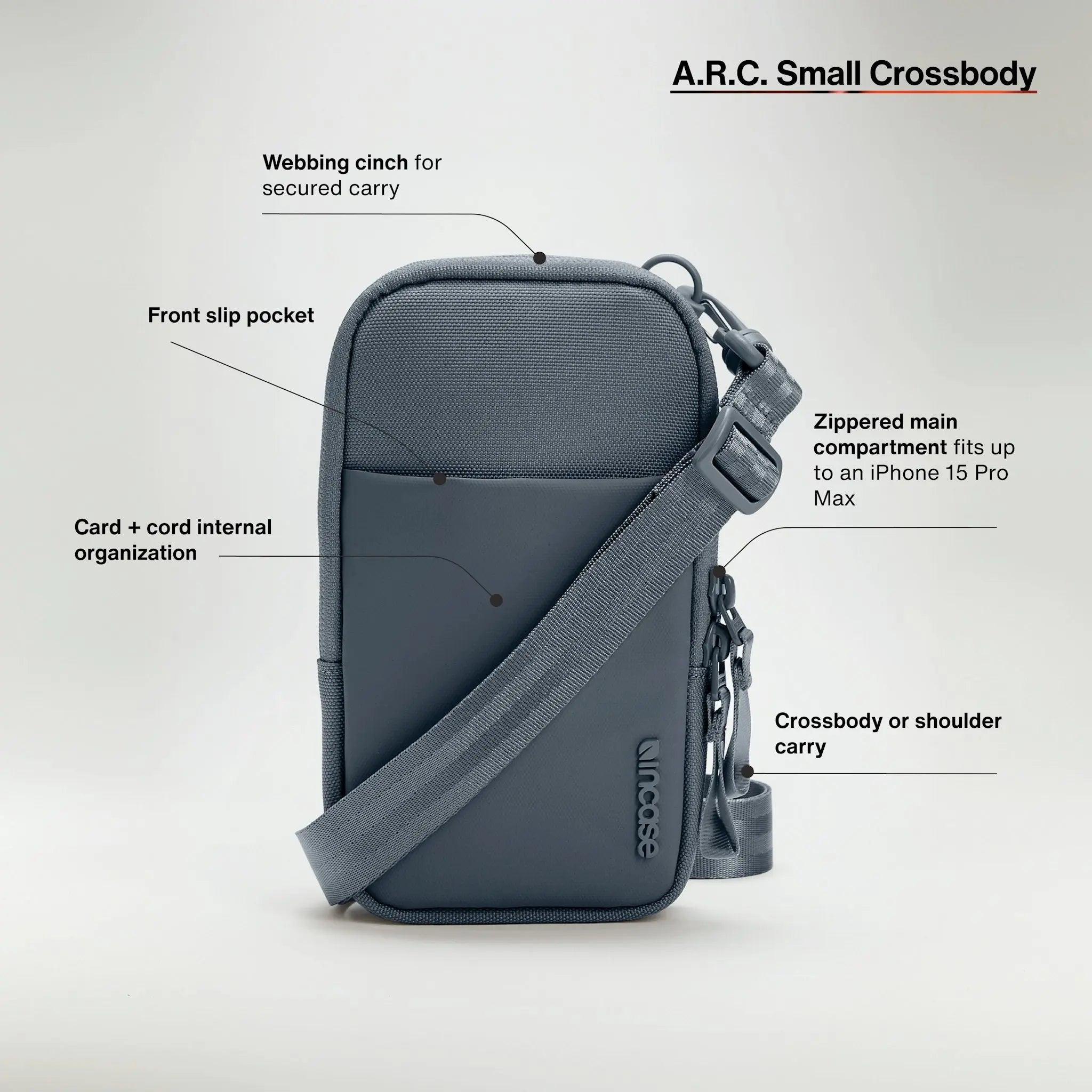 incase-a-r-c-small-crossbody-bag-aus-recyceltem-polyester image 3