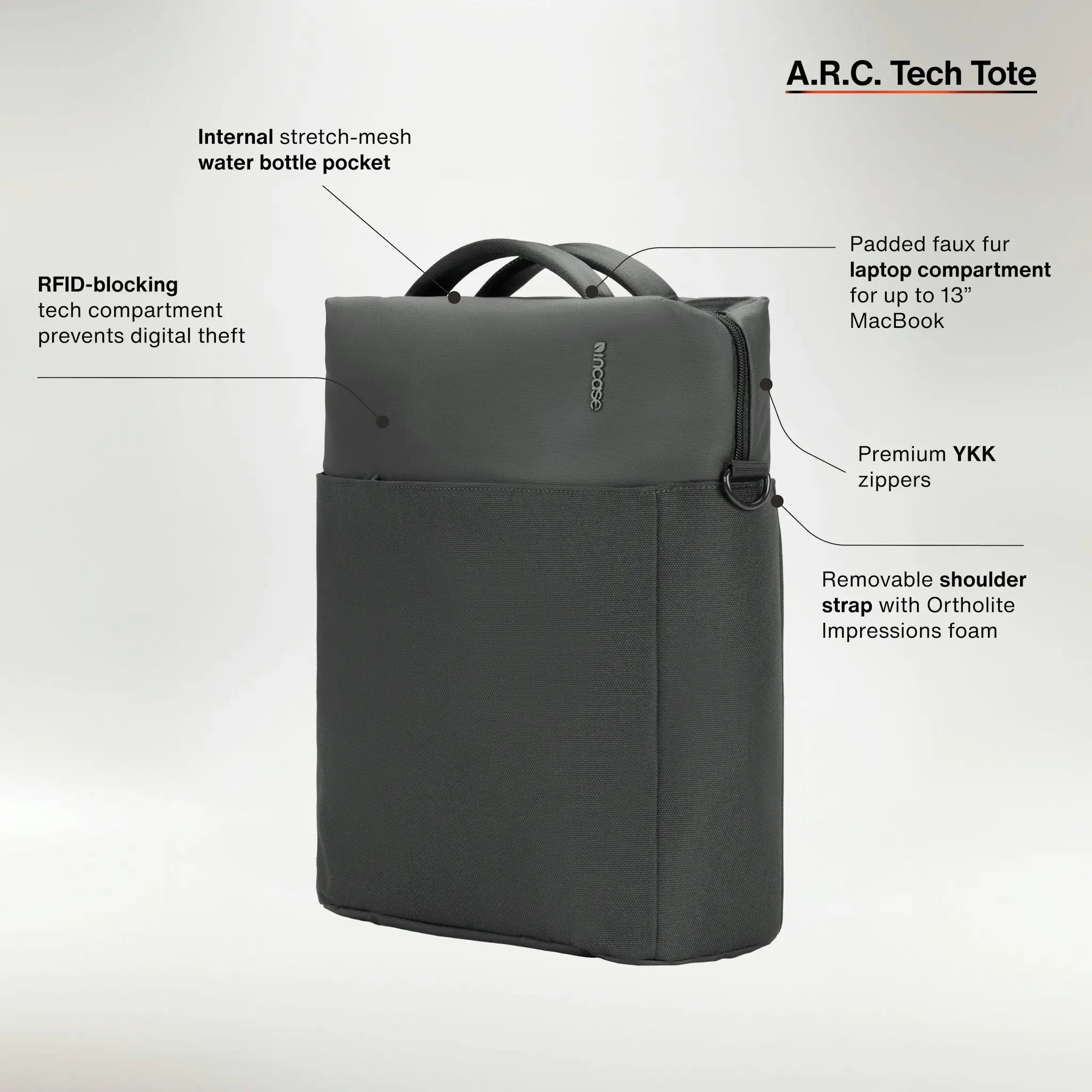 incase-a-r-c-tech-tote-aus-recyceltem-polyester-14l-f-r-laptops-bis-14-zoll image 3