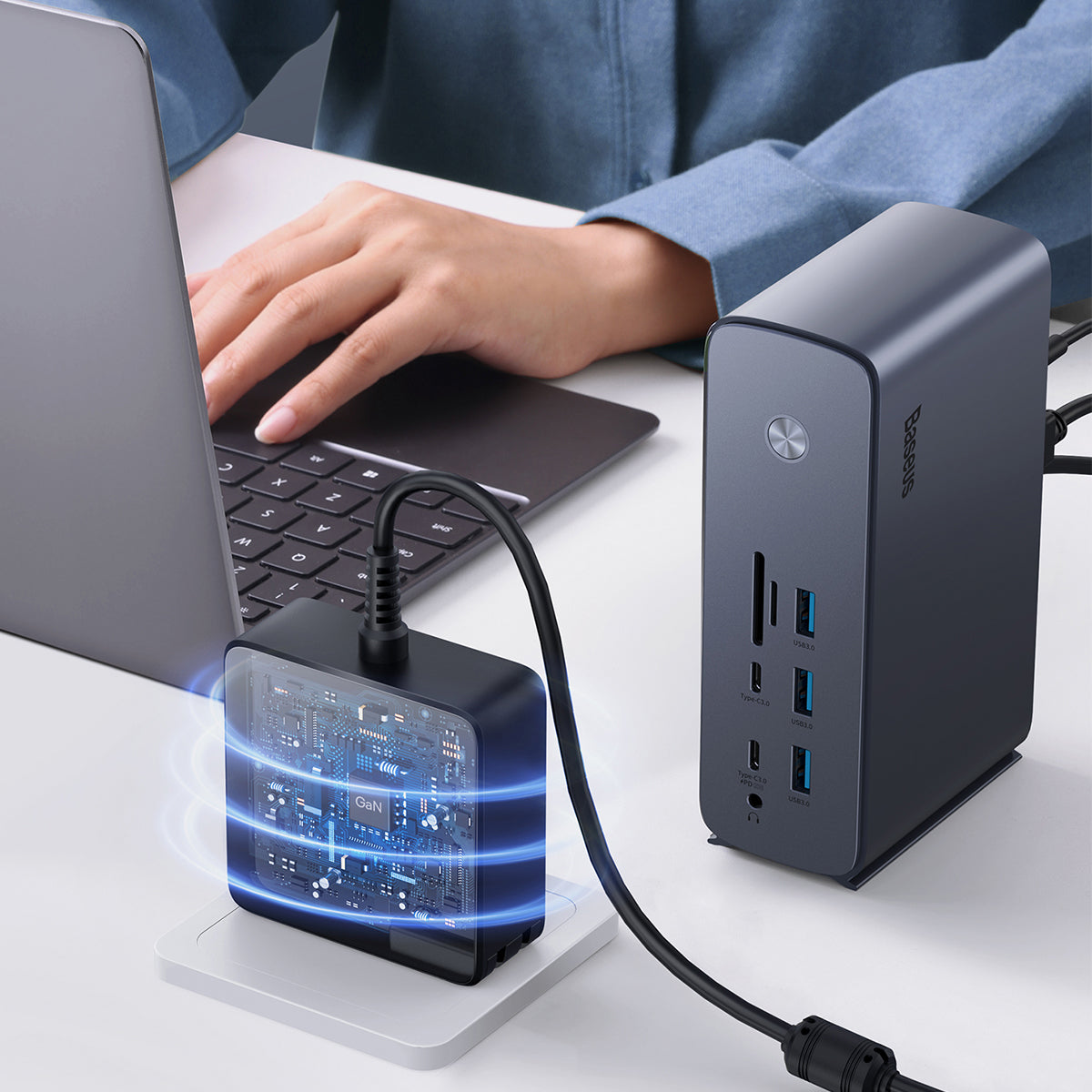 baseus-17-in-1-pro-dockingstation-mit-4k60hz-und-8k30hz-17-ports-gan-130w image 7