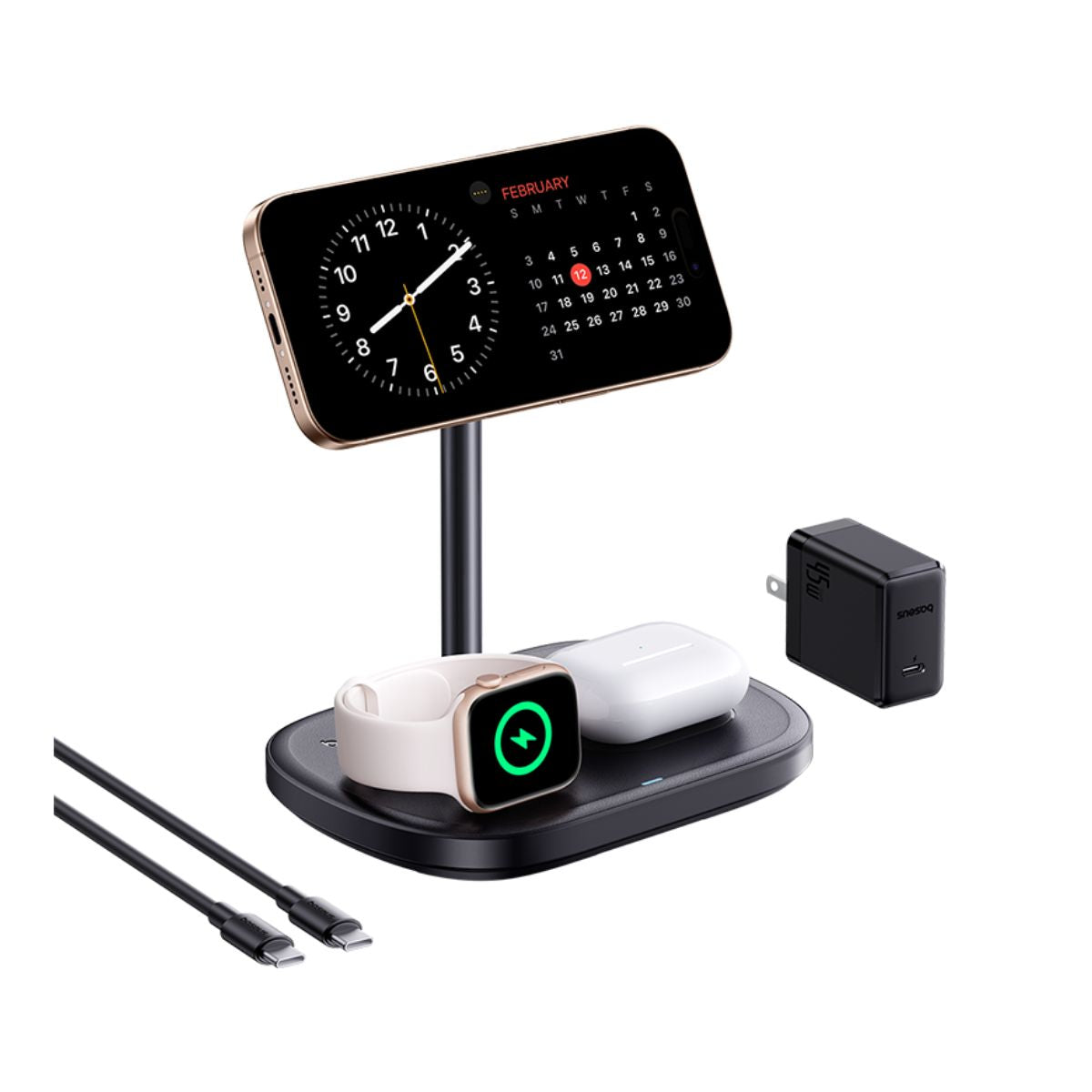 baseus-enerfill-fs41-3-in-1-kabellose-ladestation-f-r-iphone-watch-airpods image 8