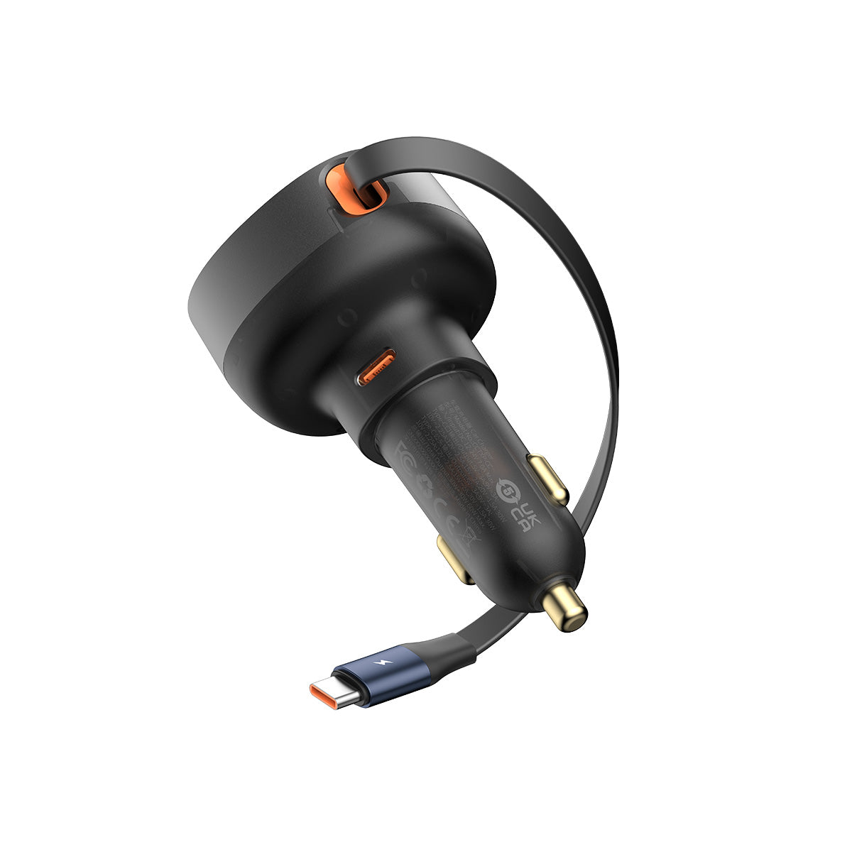 baseus-enjoyment-pro-retractable-usb-c-car-charger-60w image 2