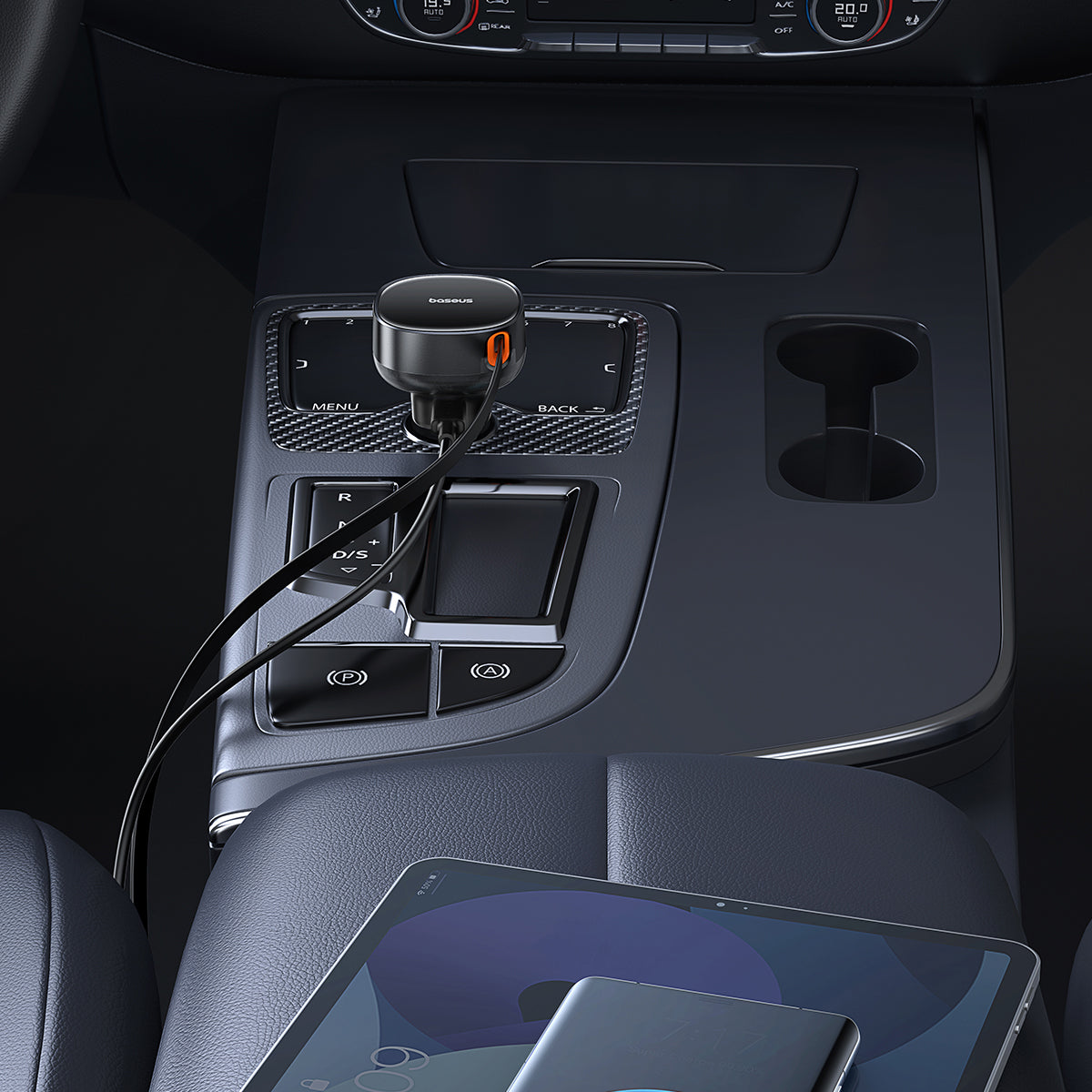 baseus-enjoyment-pro-retractable-usb-c-car-charger-60w image 7