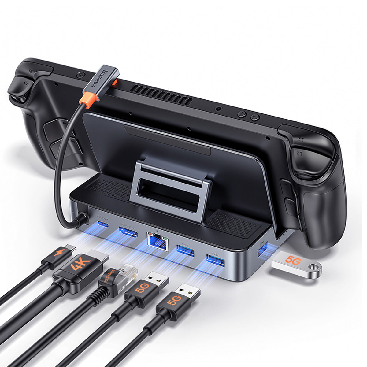 baseus-gamerx-6-in-1-usb-c-docking-station-f-r-steam-deck-mit-4k-60hz-100w-pd image 8