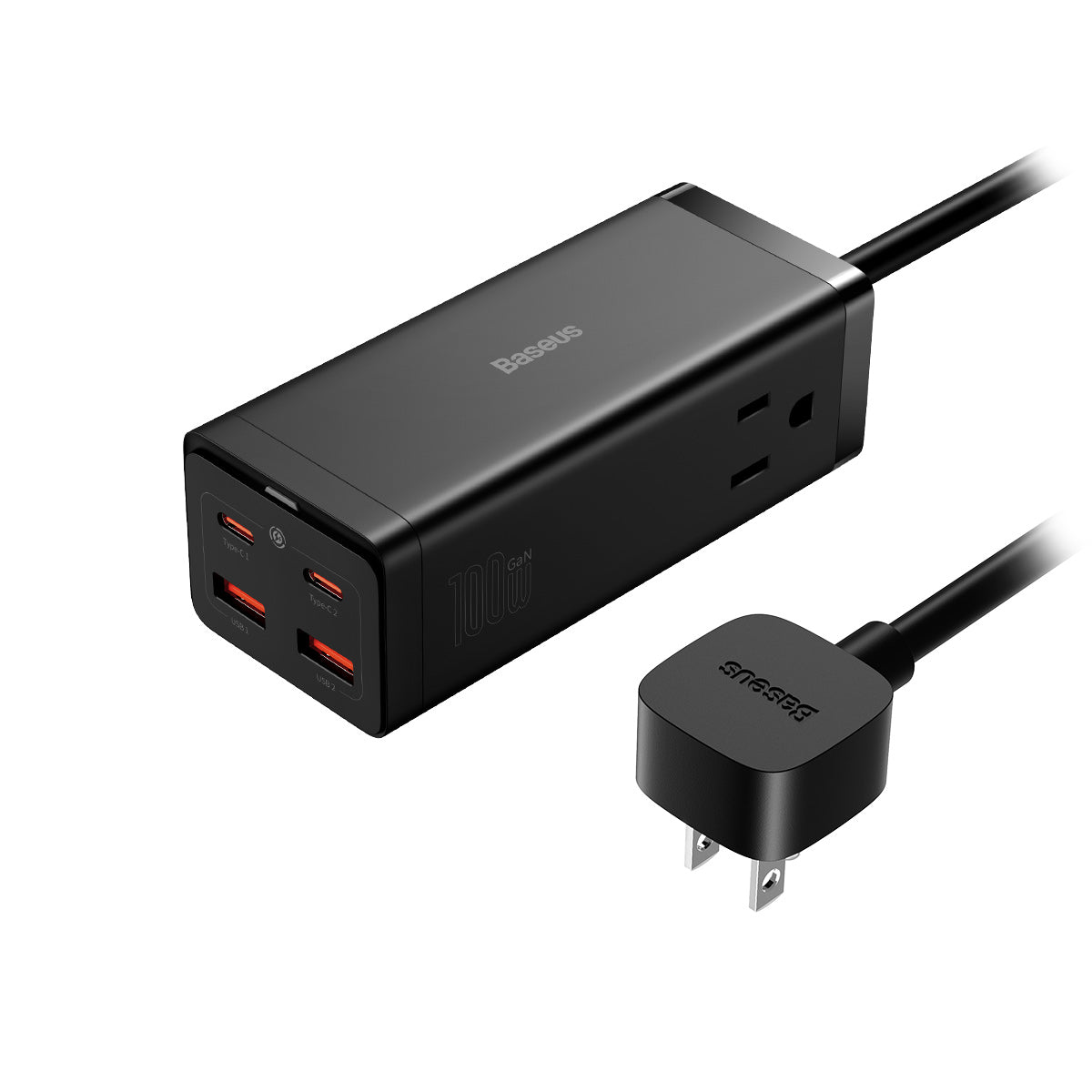 baseus-powercombo-gan3-pro-6-port-ladestation-mit-2-ac-steckdosen-100w image 1