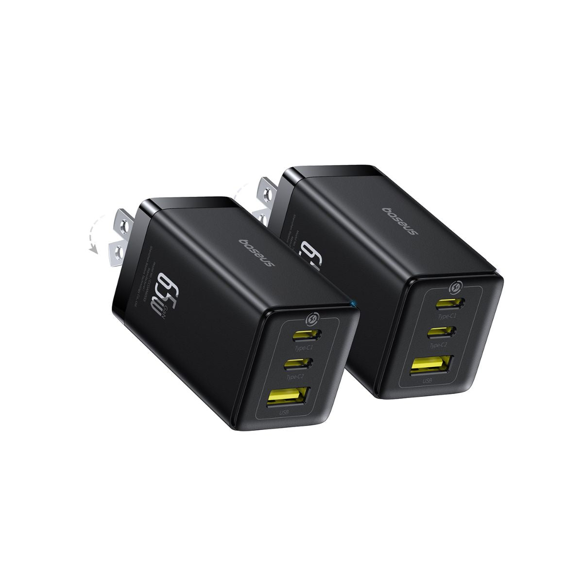baseus-gan5-pro-2er-pack-fast-charger-2c-u-65w image 2