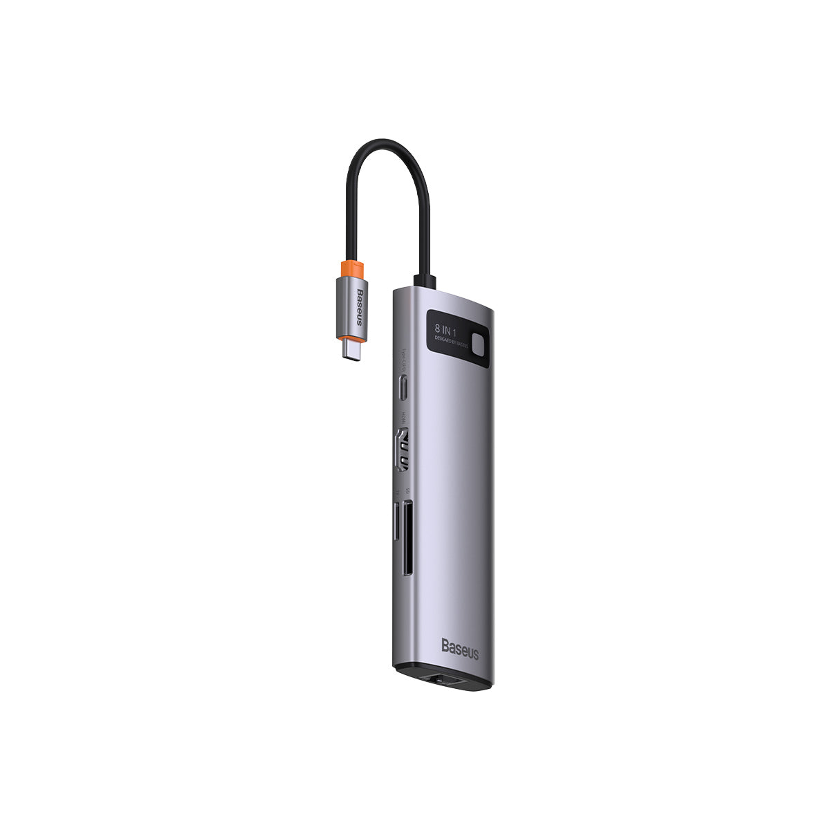 baseus-joystar-8-in-1-usb-c-hub-mit-4k-hdmi-100w-pd-und-kartenleser image 2