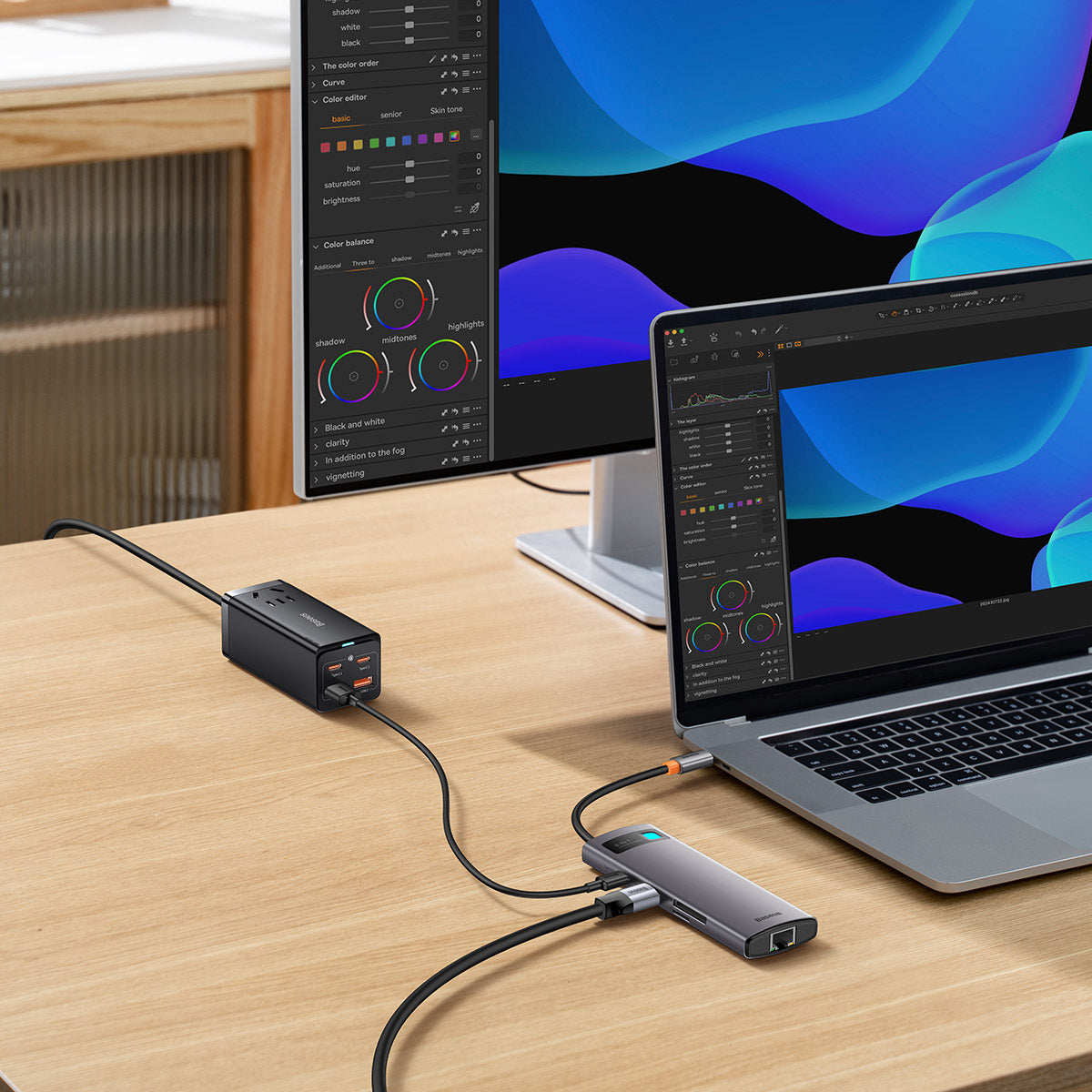 baseus-joystar-8-in-1-usb-c-hub-mit-4k-hdmi-100w-pd-und-kartenleser image 8