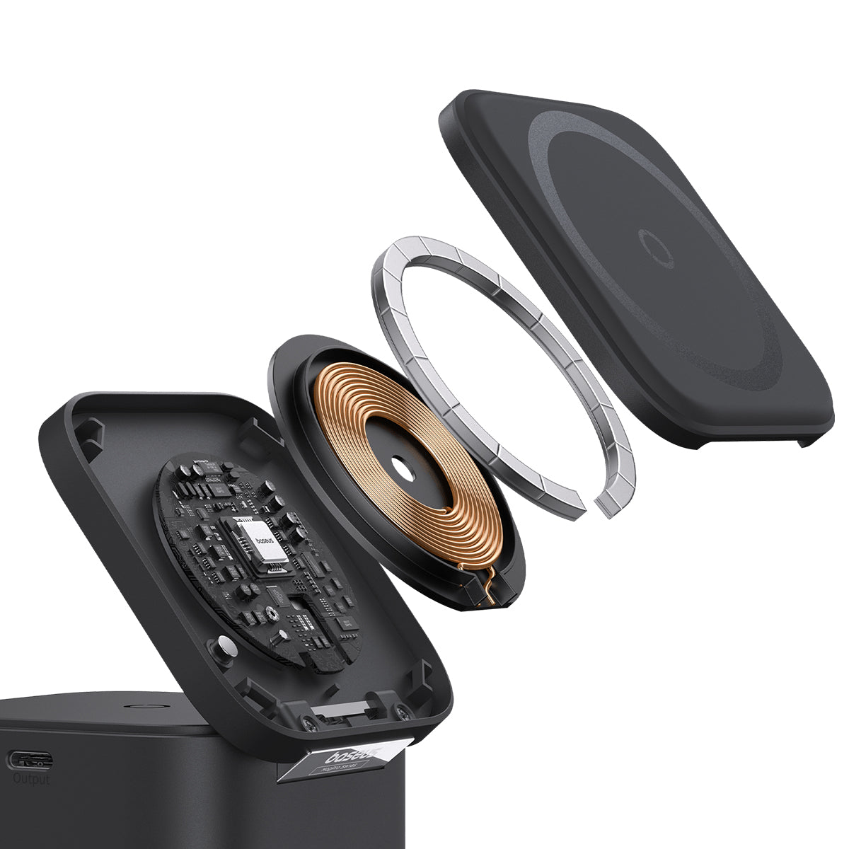 baseus-magpro-2-in-1-magnetic-wireless-charger-25w image 7
