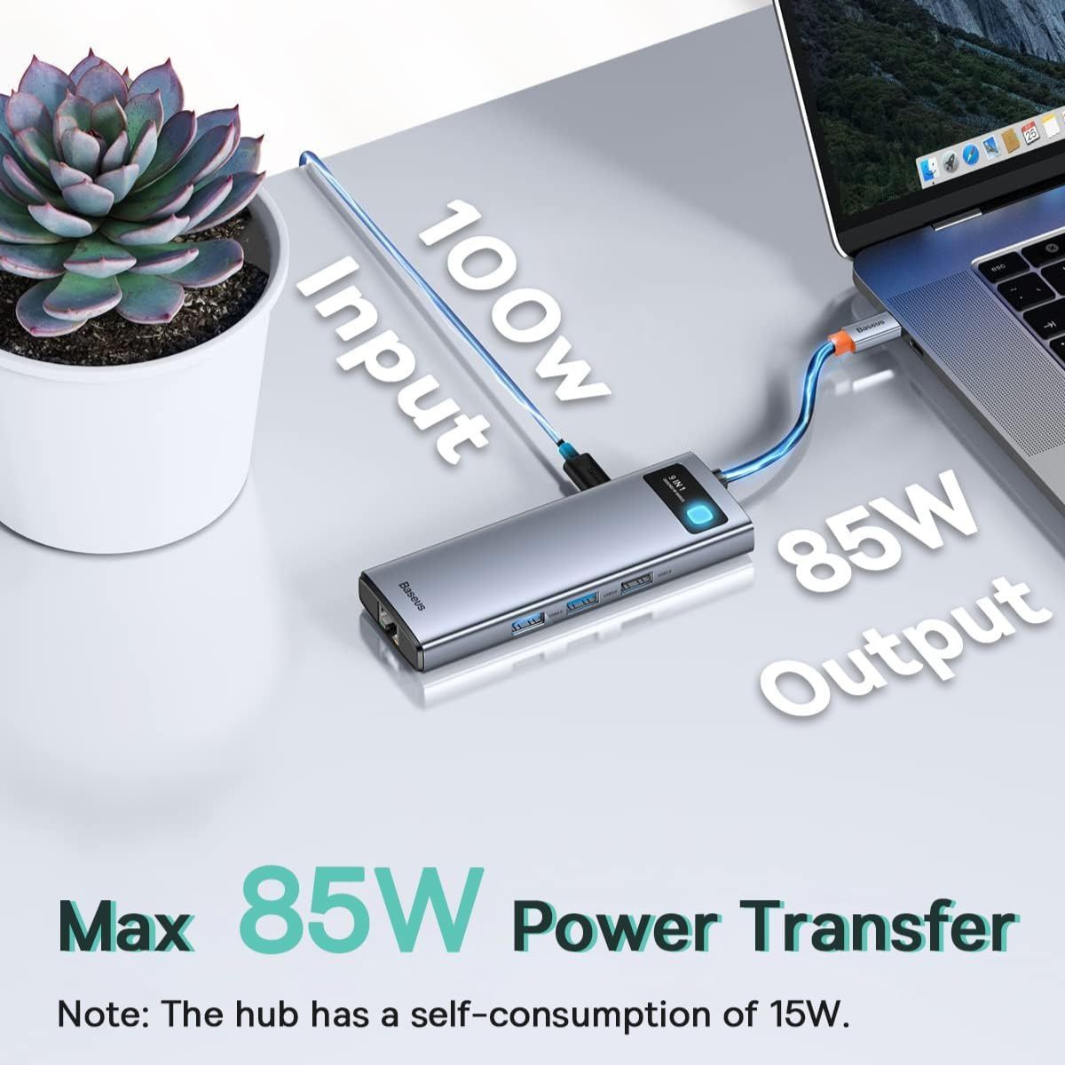 baseus-metal-gleam-series-9-in-1-usb-c-hub-mit-85w-pd-4k-120hz-gigabit-ethernet image 5