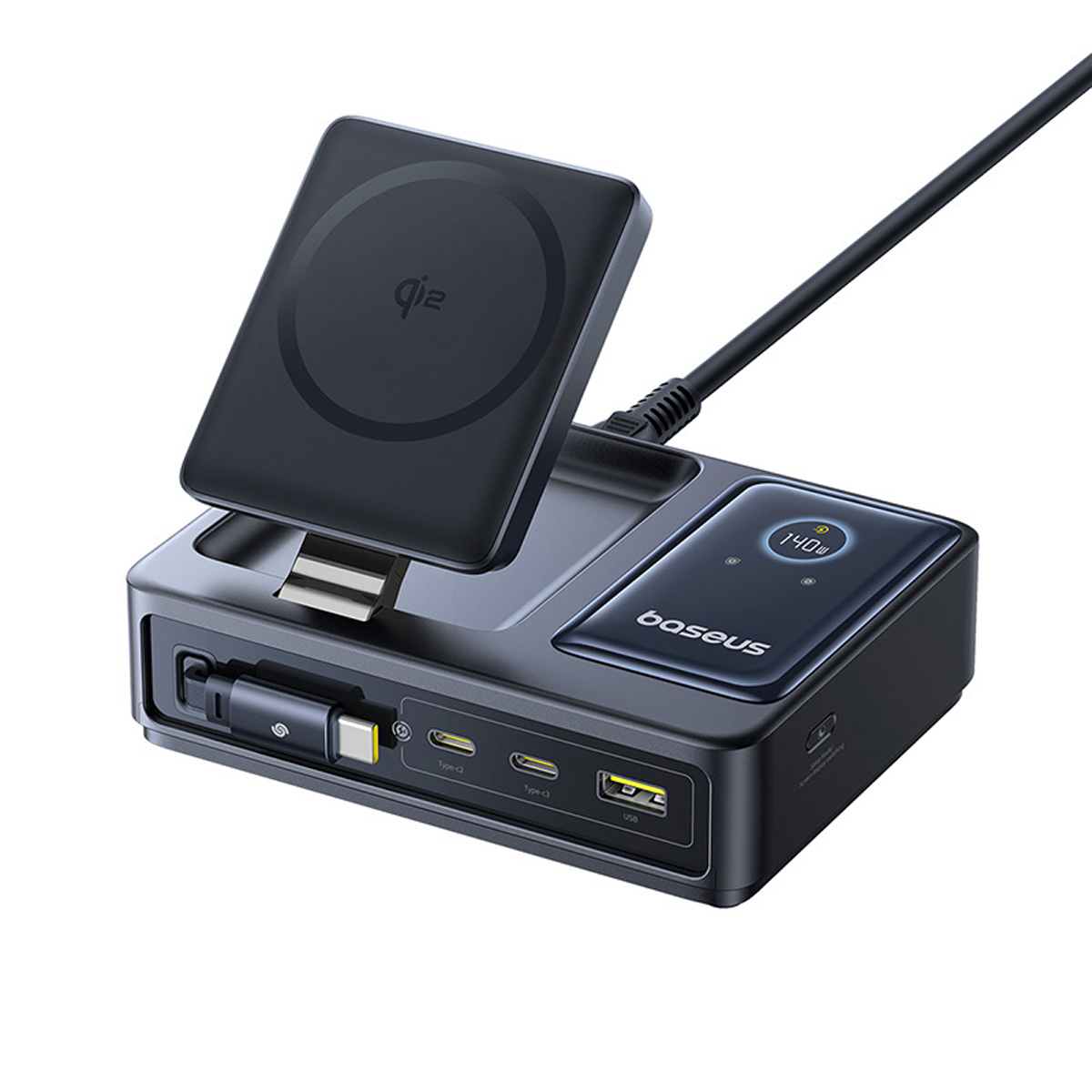baseus-nomos-5-in-1-desktop-ladeger-t-qi2-140w image 1