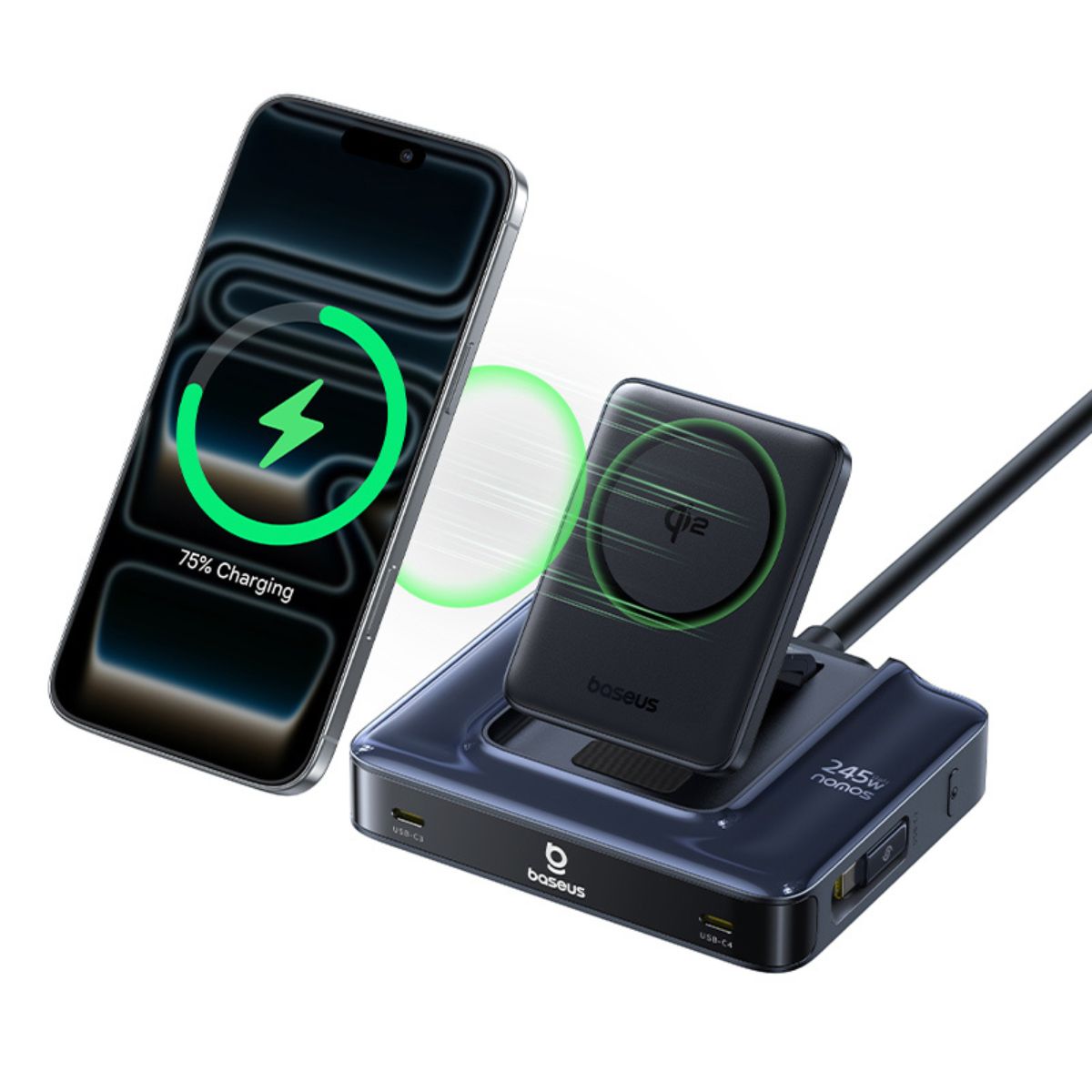 baseus-nomos-nh21-6-in-1-desktop-ladestation-245w-gan-mit-140w-usb-c image 5