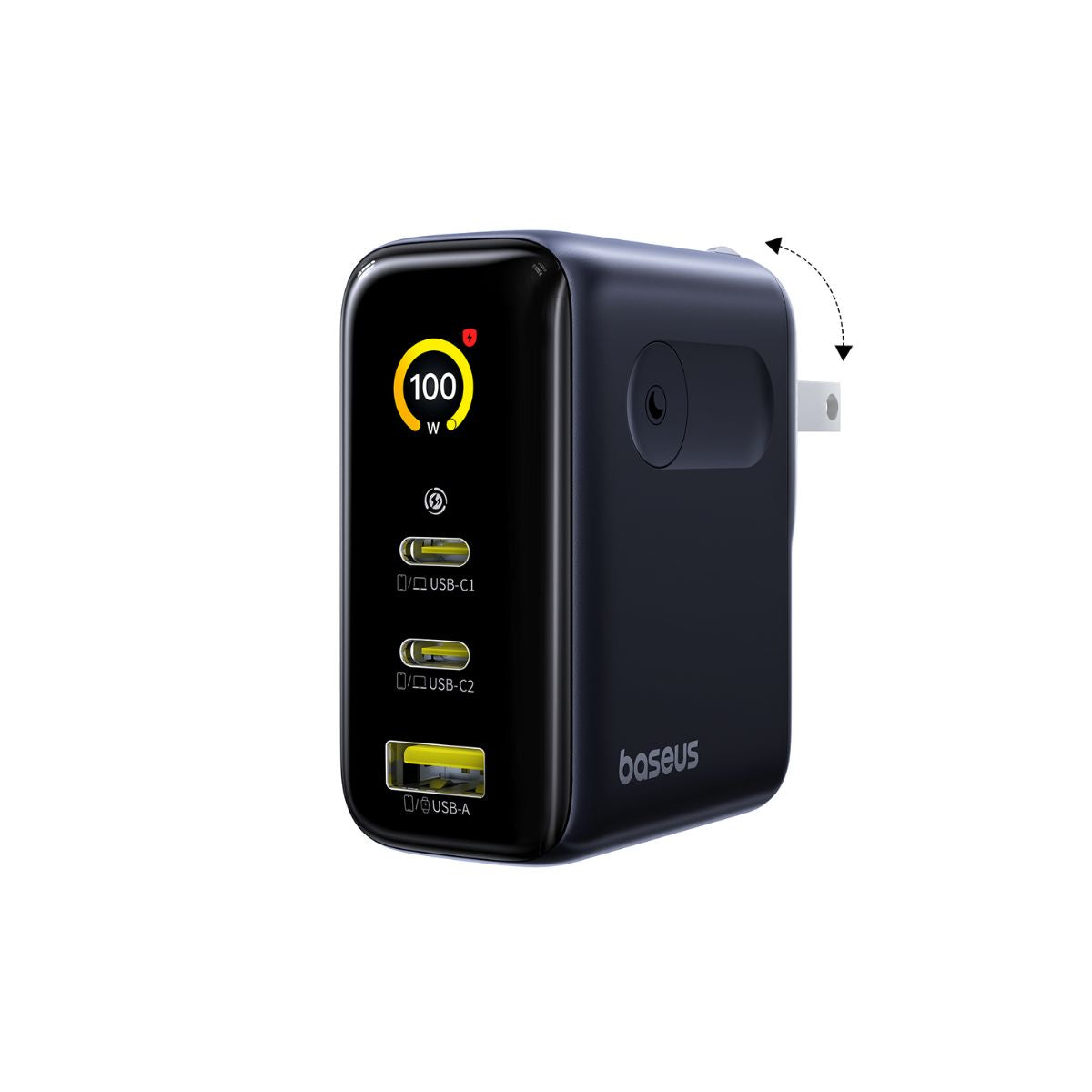 baseus-picogo-ae21-usb-c-ladeger-t-100w-mit-display-3-anschl-sse image 2