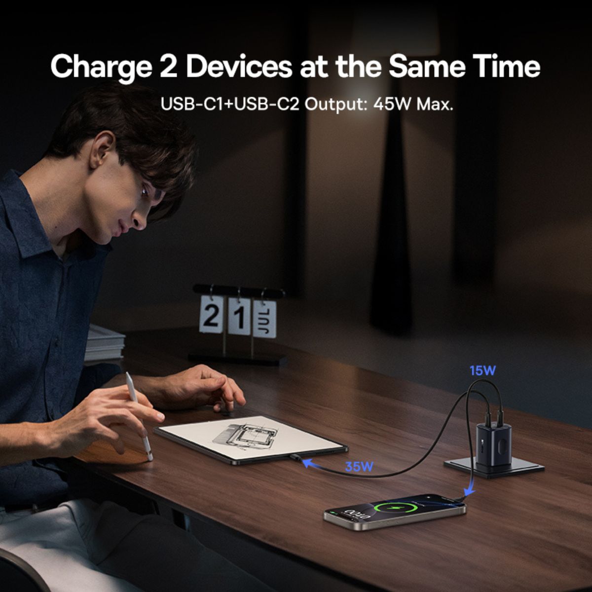 baseus-picogo-an13-usb-c-ladeger-t-45w-2x-usb-c-kompakt image 8