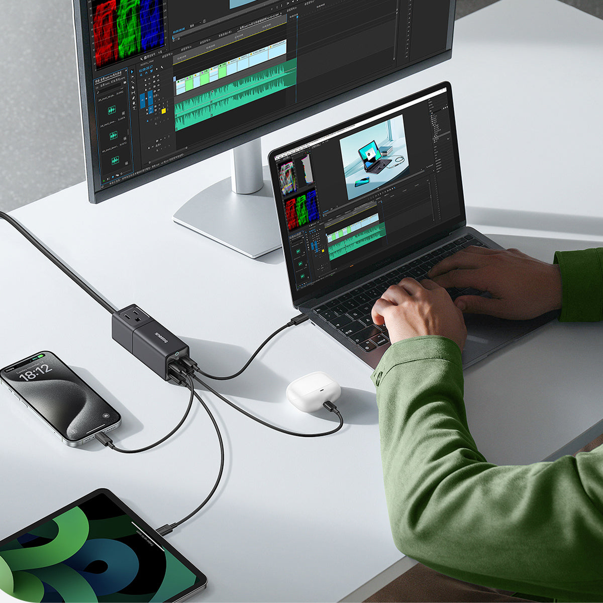 baseus-powercombo-mini-steckdosenleiste-mit-usb-c-67w-5-in-1 image 7