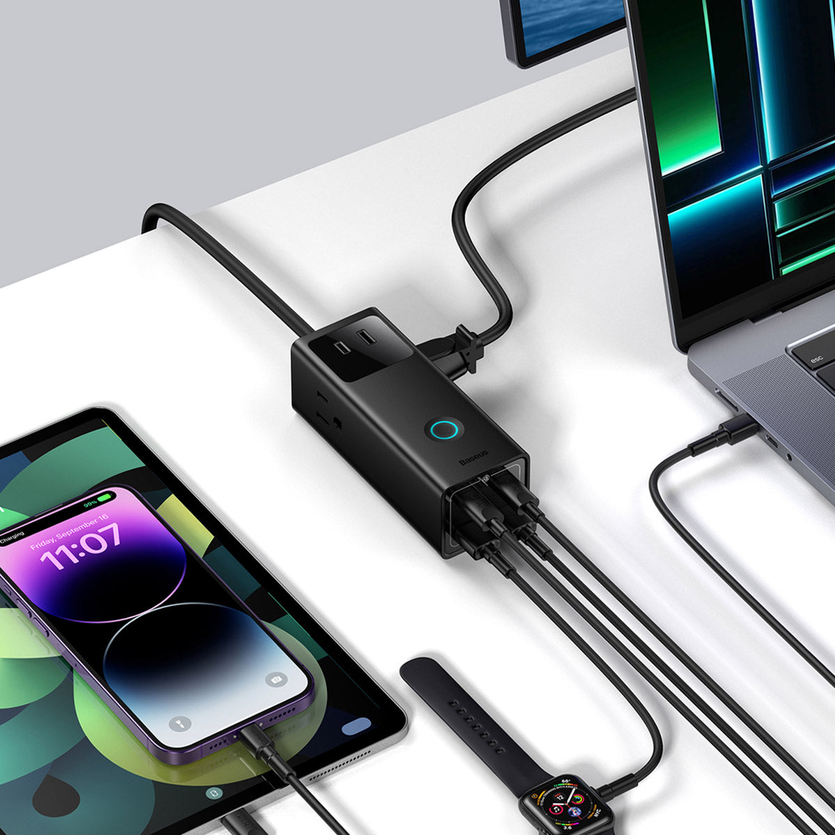 baseus-powercombo-pro-7-in-1-steckdosenleiste-65w-3-ac-2-usb-c-2-usb-a image 8