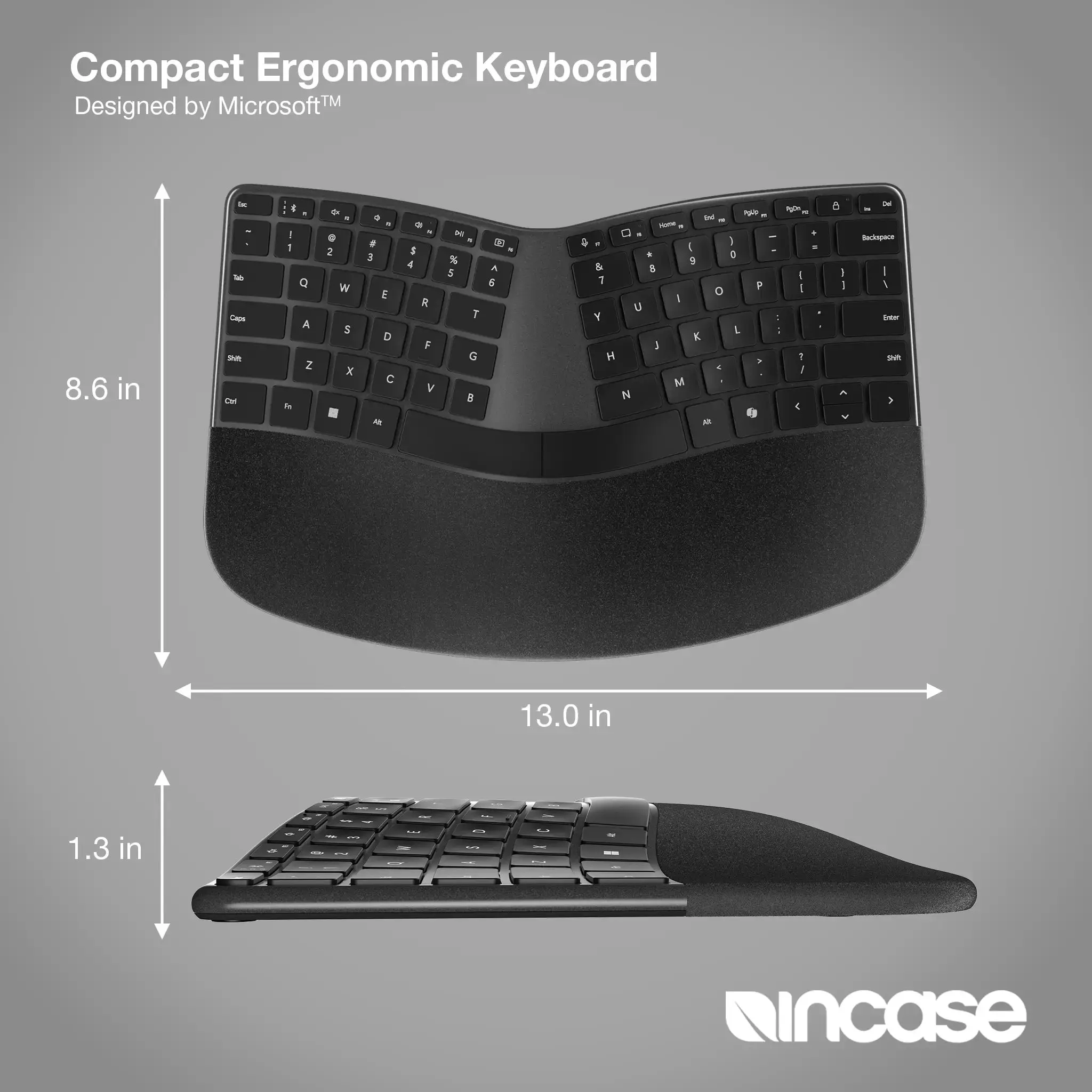 incase-designed-by-microsoft-compact-ergonomic-keyboard-qwertz image 4