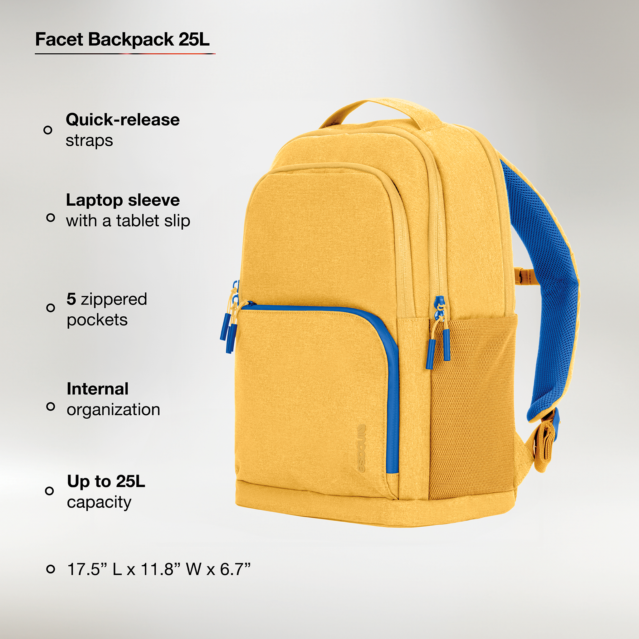 incase-facet-backpack-rucksack-25l-asymmetrisches-design image 2