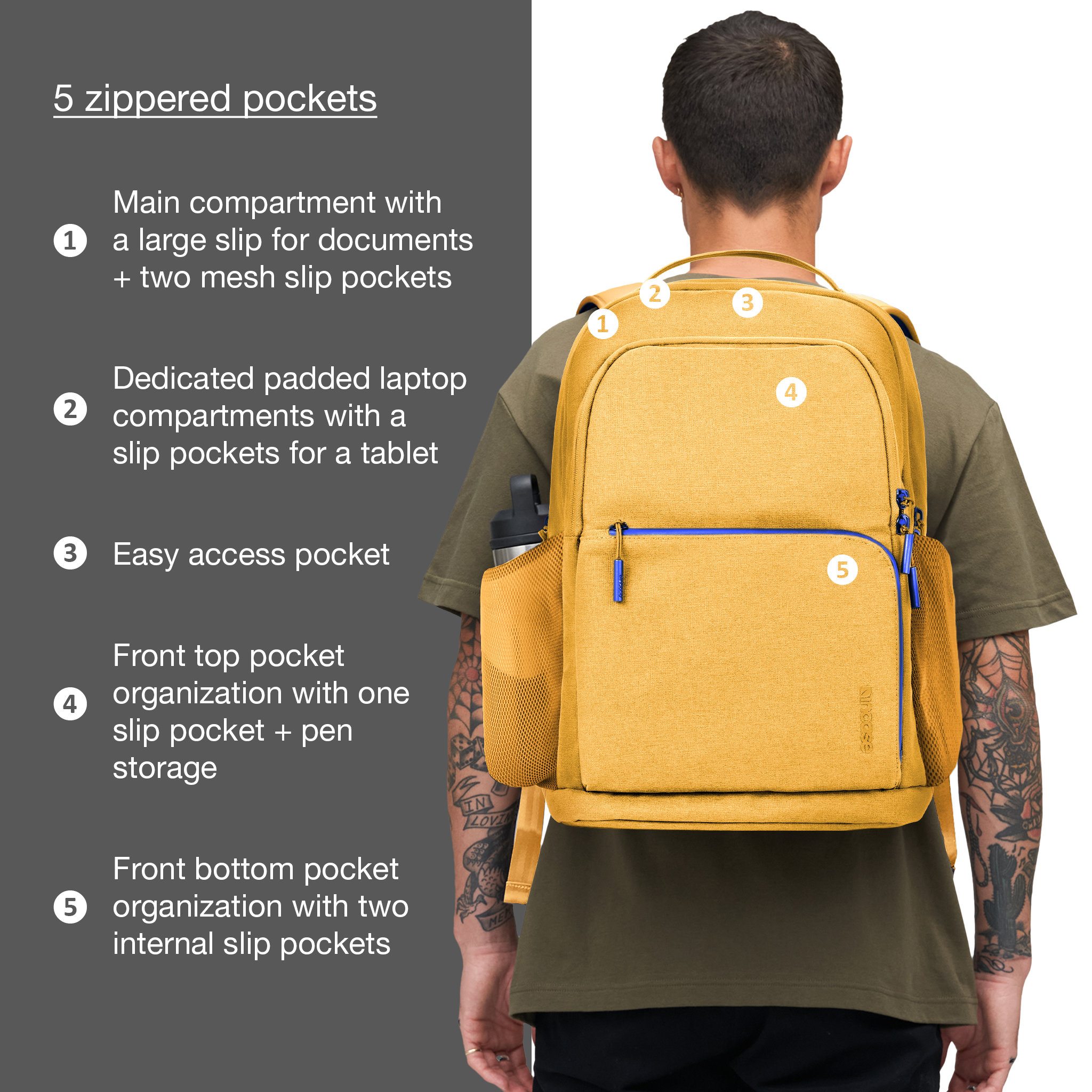 incase-facet-backpack-rucksack-25l-asymmetrisches-design image 3