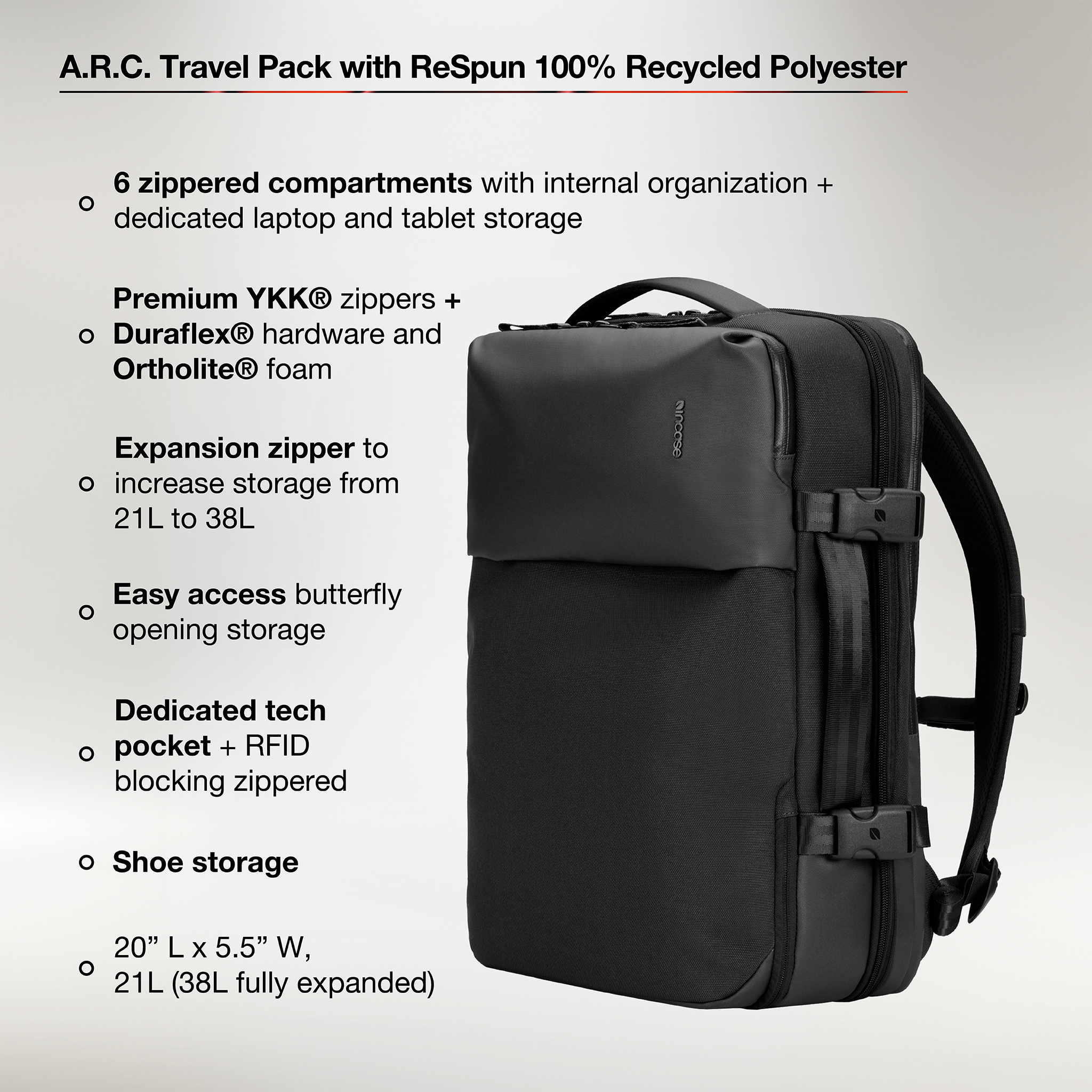 incase-a-r-c-travel-pack-21-bis-38l-erweiterbarer-rucksack image 3