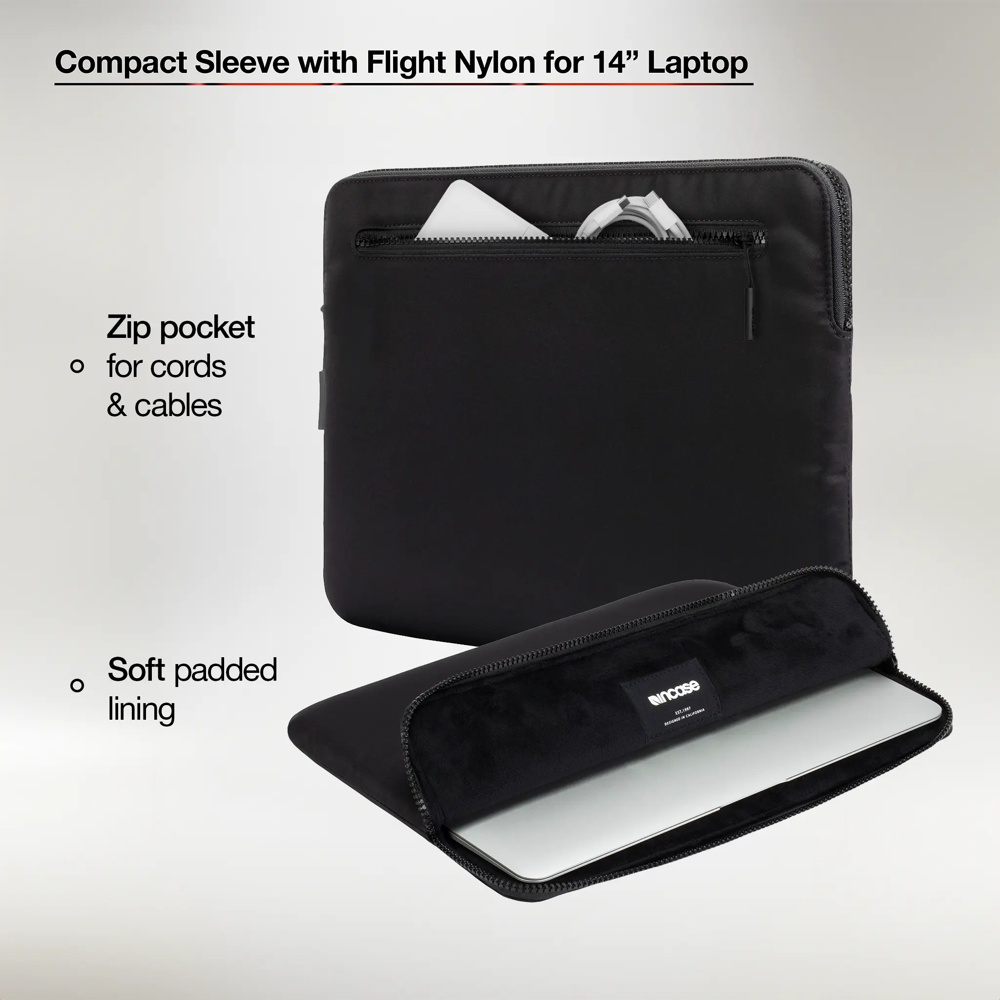 incase-compact-sleeve-f-r-14-zoll-laptops-aus-flight-nylon image 4
