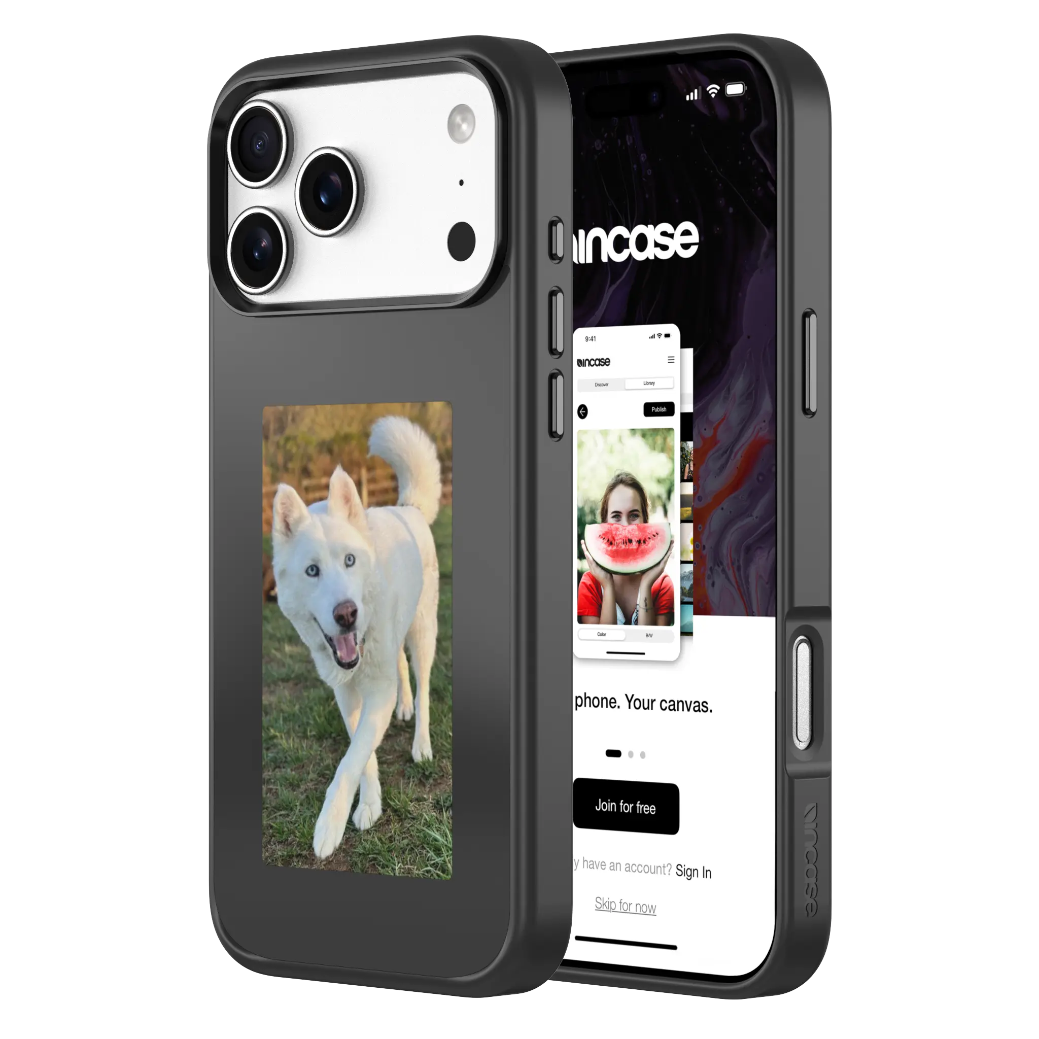 incase-my-flip-screen-case-f-r-iphone-17-pro-max-mit-e-ink-display image 2