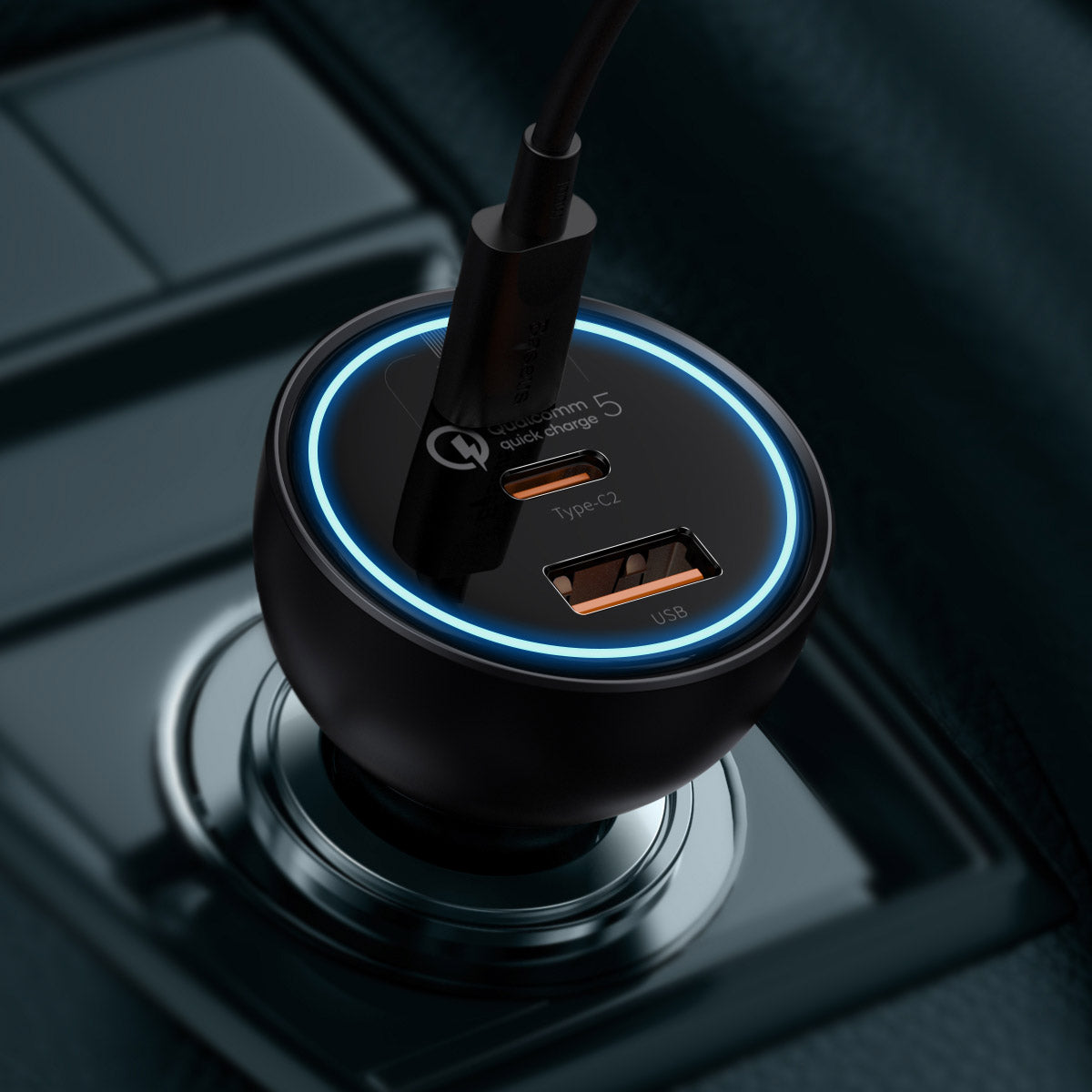 baseus-usb-c-autoladeger-t-160w-mit-100w-usb-c-port image 8
